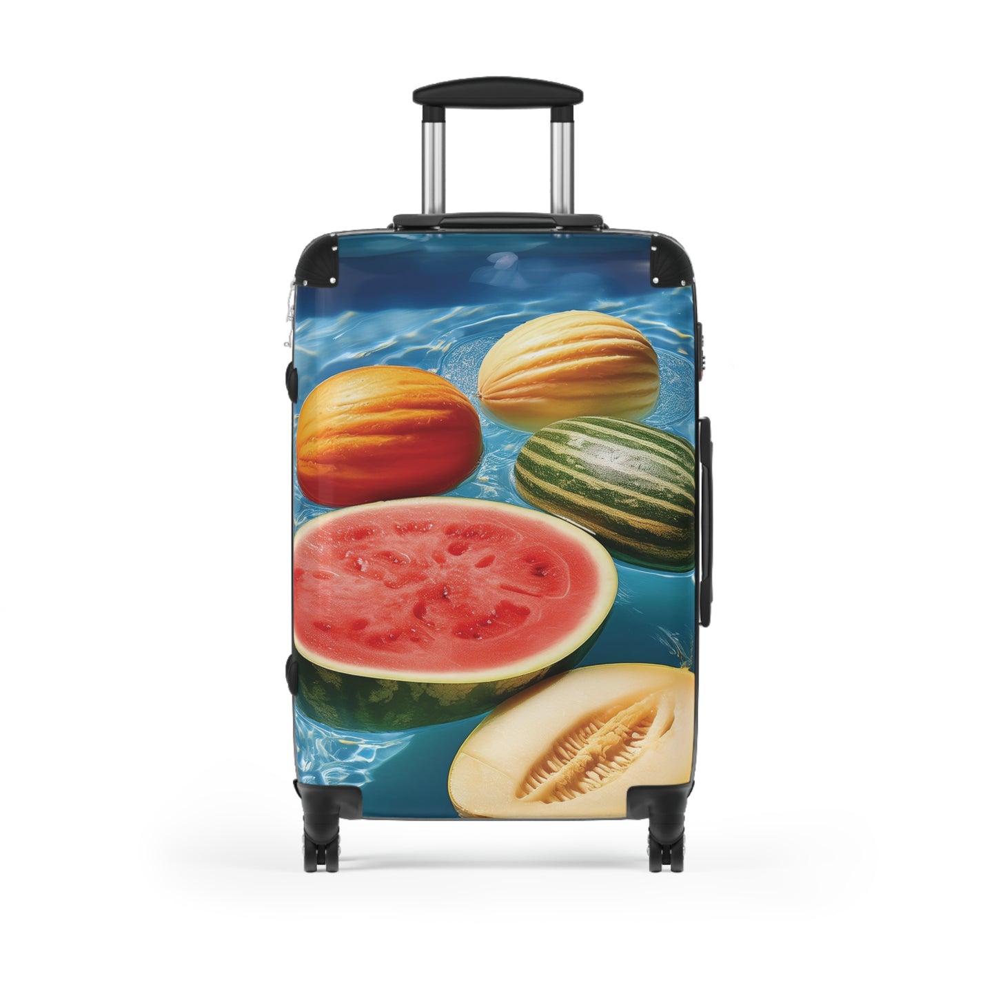 Nature Summer Fruits Floating in Pool Carry-On Suitcase - Stylish Luggage for Travelers