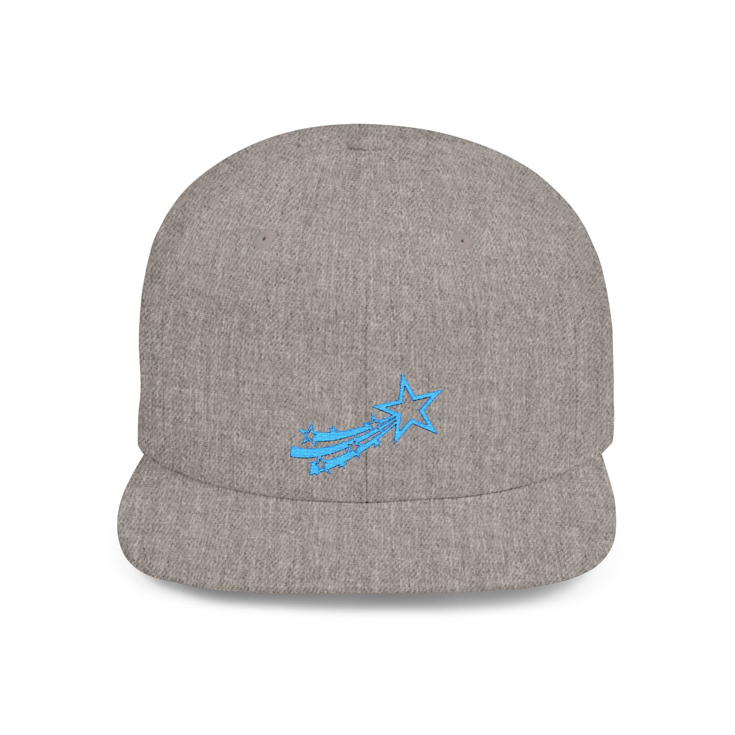 Icons Embroidered Star Comet Flat Bill Snapback – Lightweight, Custom Fit, Premium Quality