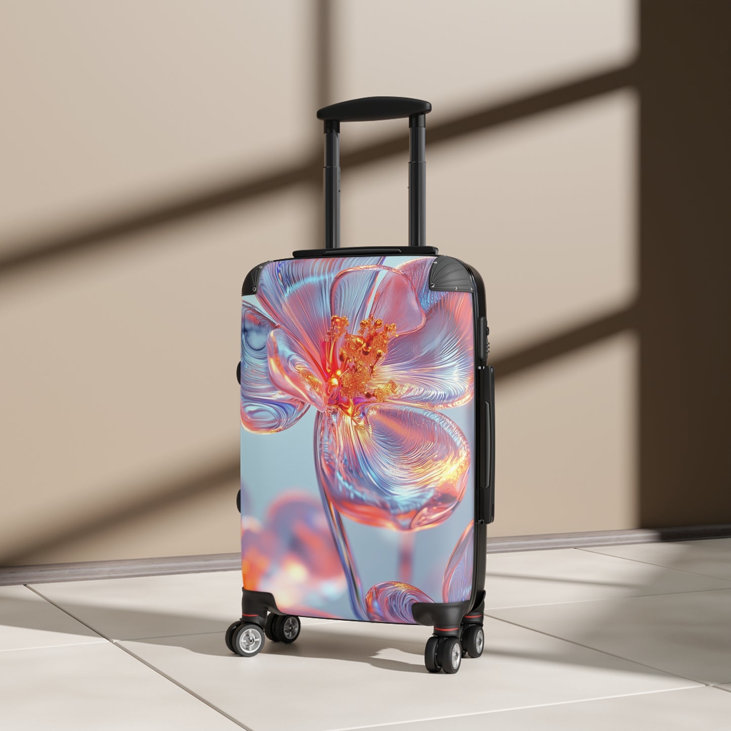 Nature Flowers Floral Glass Spring Art Carry-On Suitcase - Stylish Luggage for Travelers