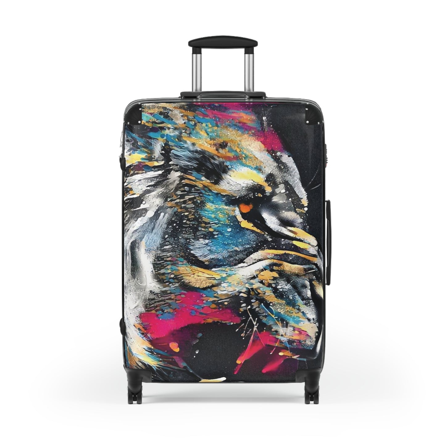 Abstract Lion Roar Art Carry-On Suitcase - Stylish Luggage for Travelers