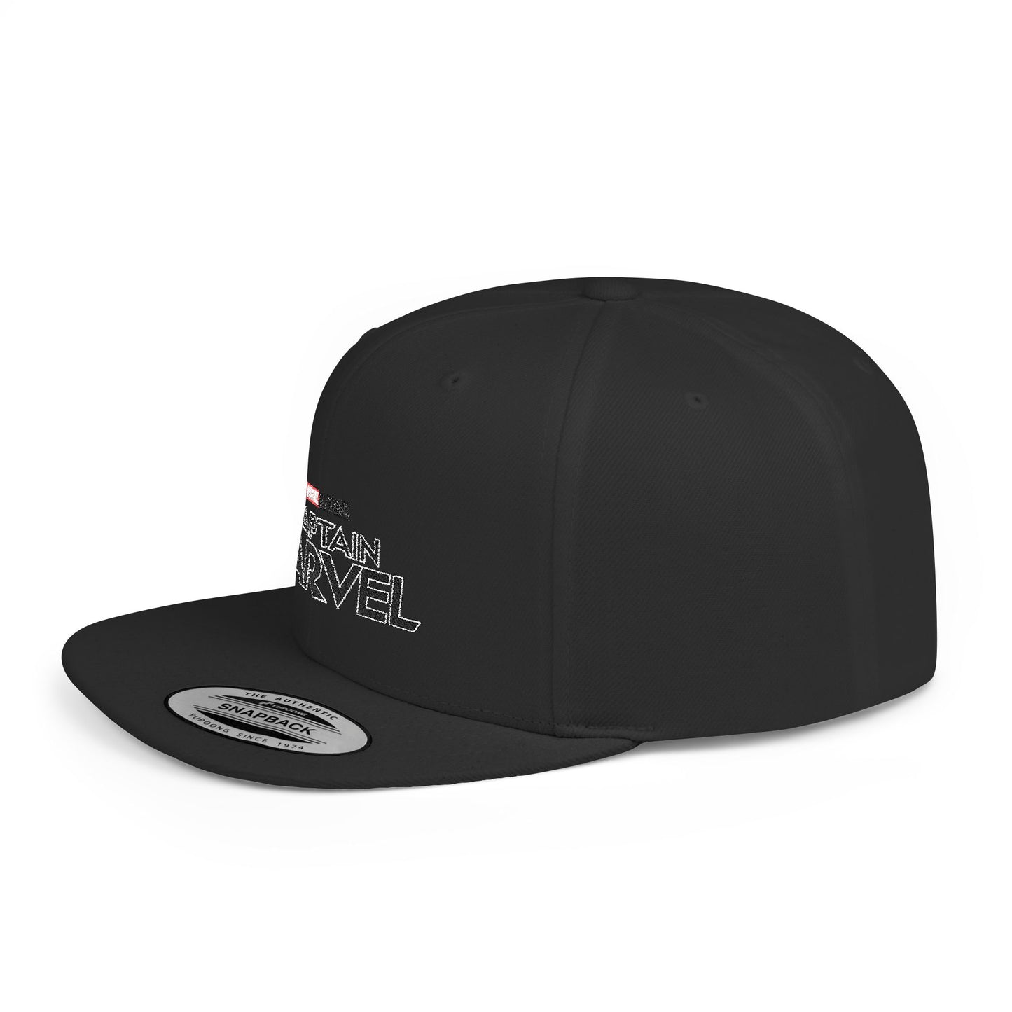 Marvel Captain Marvel Flat Bill Snapback – Lightweight, Custom Fit, Premium Quality
