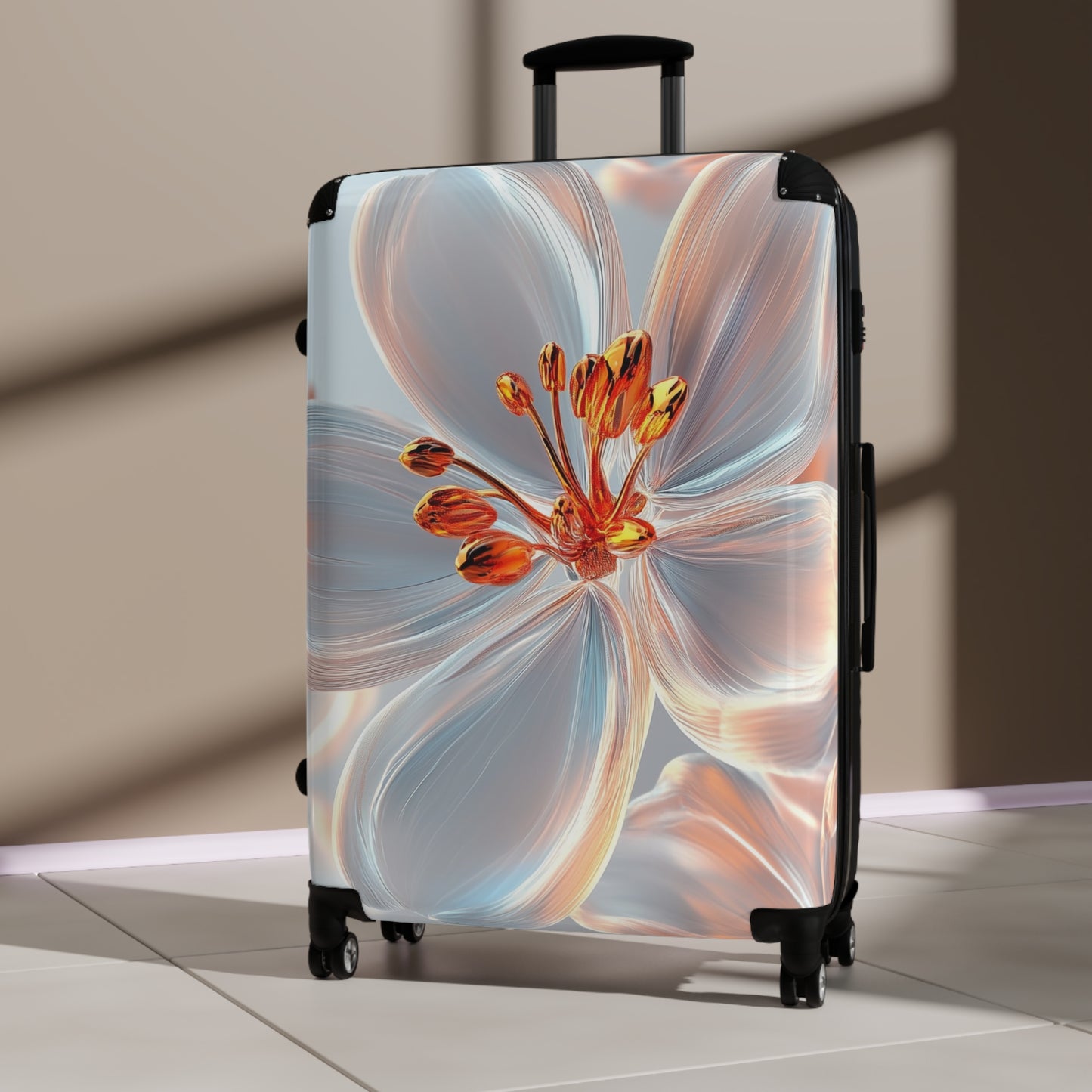 Nature Flowers Floral Petals Spring Carry-On Suitcase - Stylish Luggage for Travelers