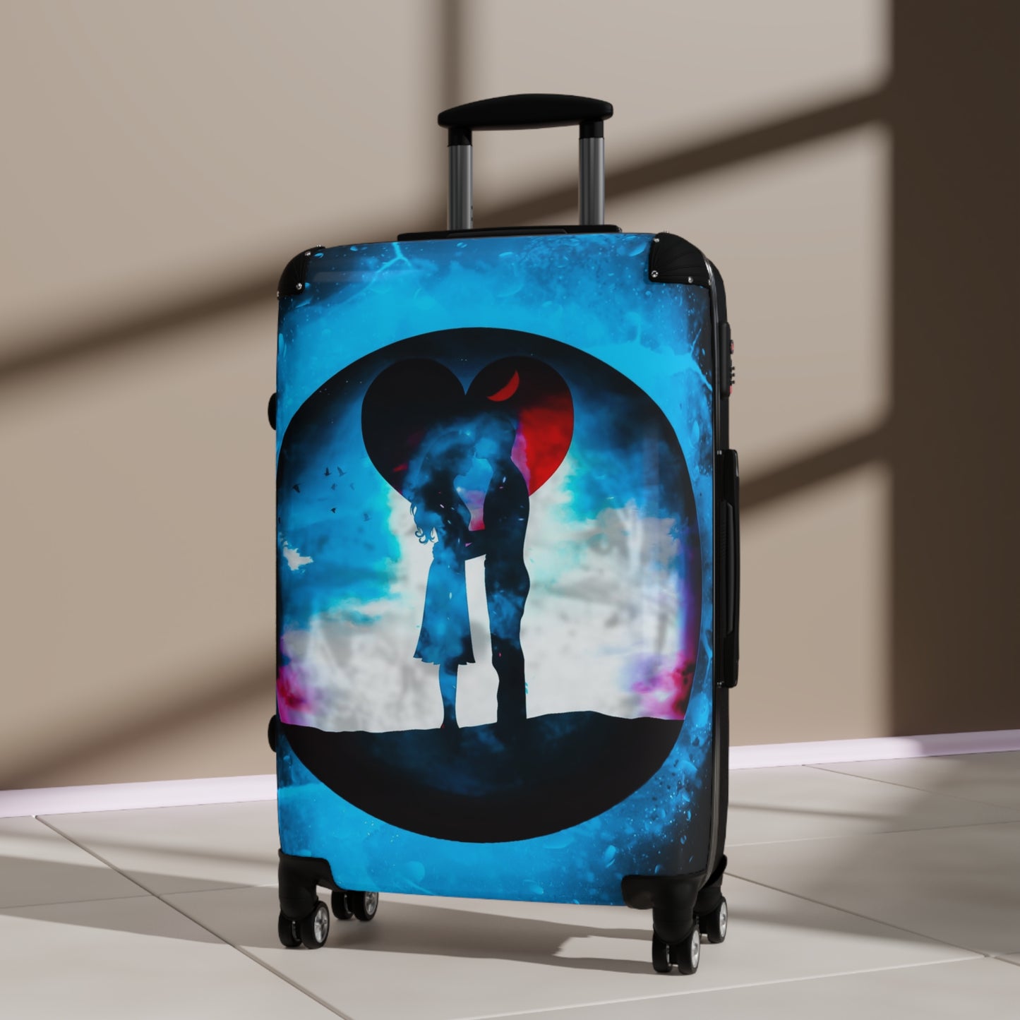Love Couple Art Carry-On Suitcase - Stylish Luggage for Travelers