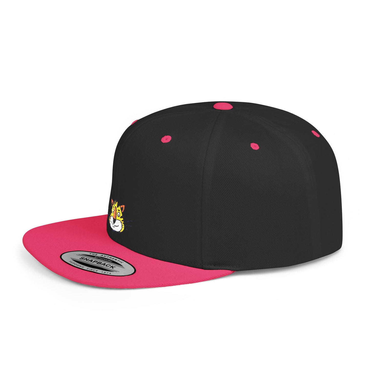 Icons Embroidered Tiger 2 Flat Bill Snapback – Lightweight, Custom Fit, Premium Quality