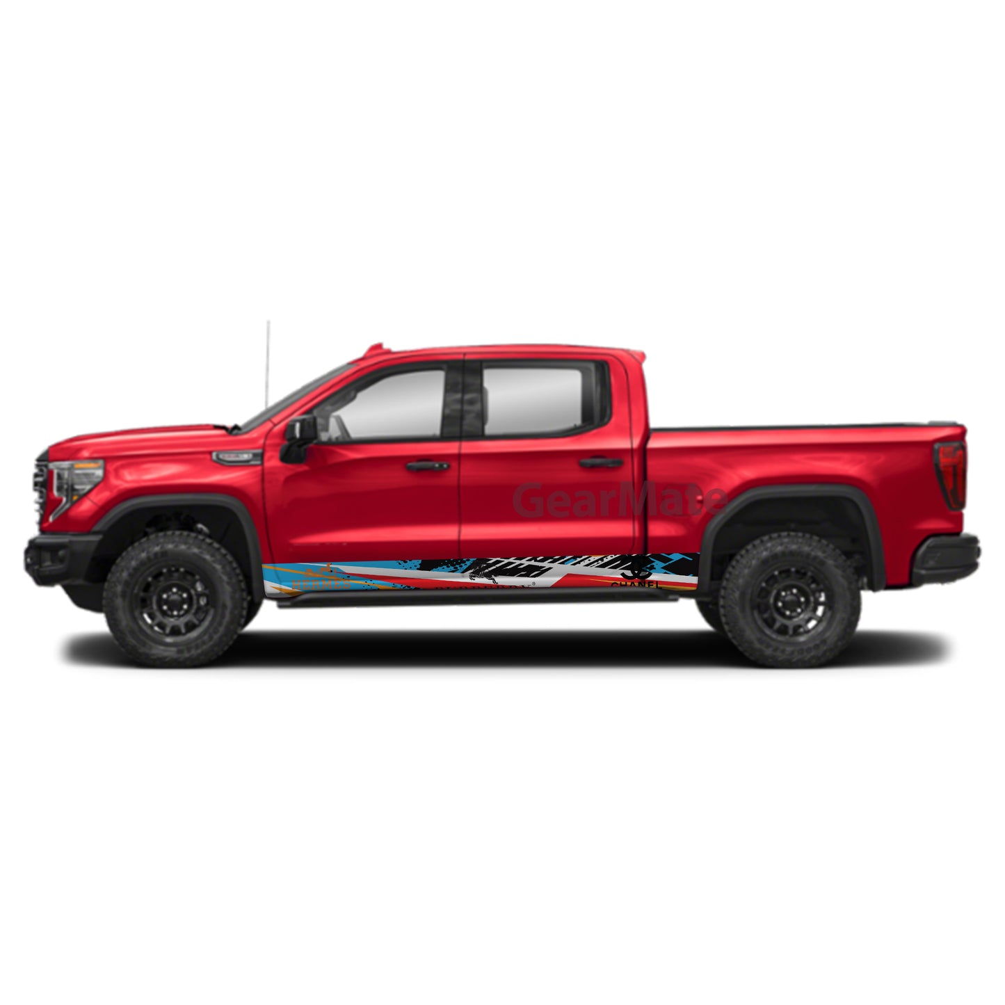 Burberry Rocker Panel Graphic Decal Kit (Left & Right Sides) - High Quality Vinyl for Trucks & SUVs