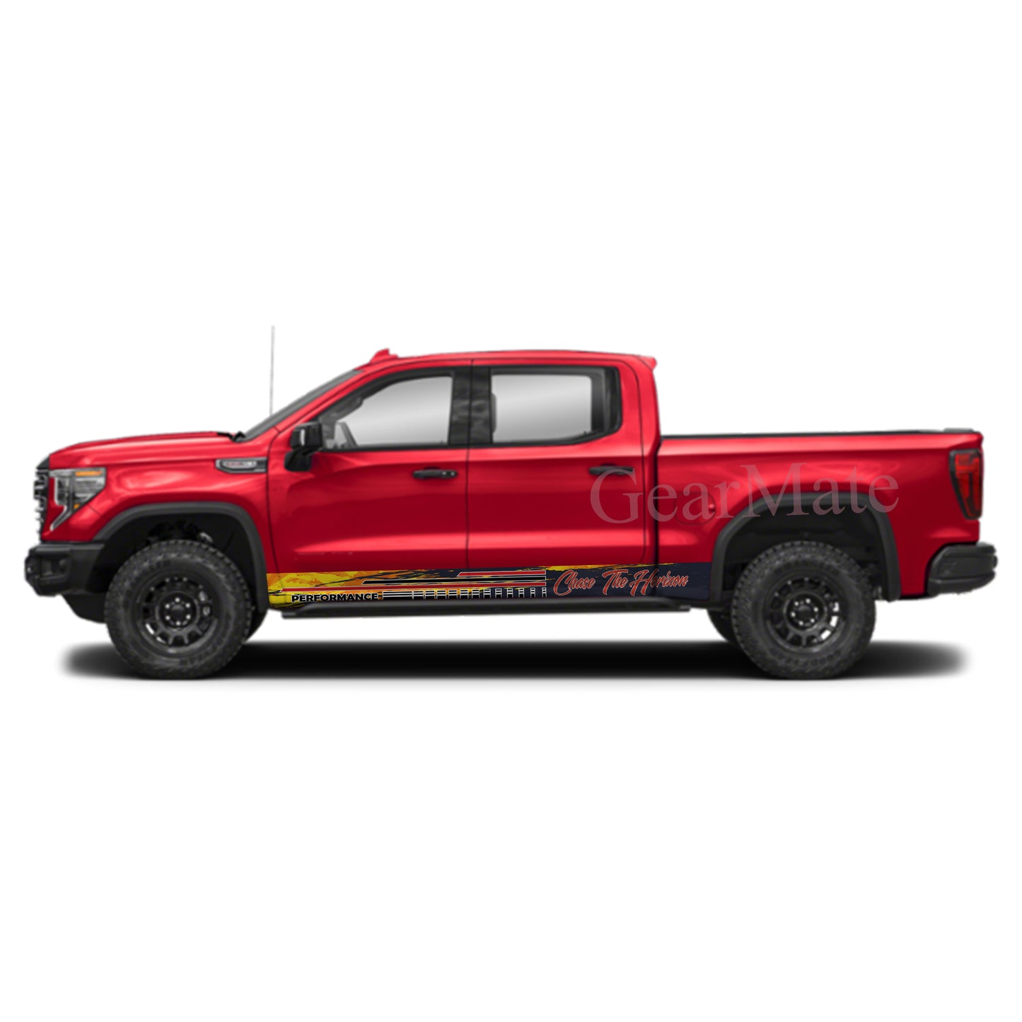 Chase The Horizon Rocker Panel Graphic Decal Kit (Left & Right Sides) - High Quality Vinyl for Trucks & SUVs