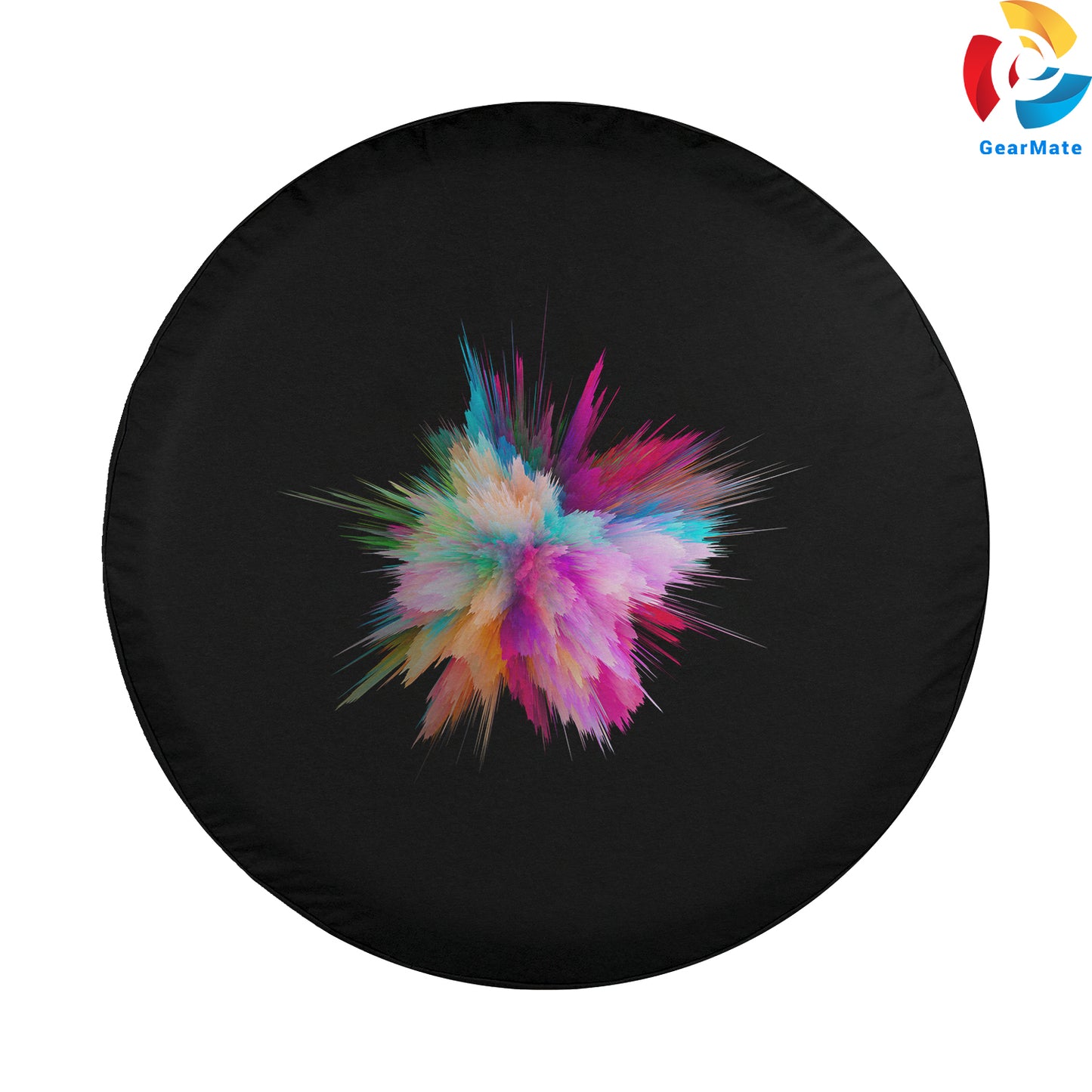 Color Burst Colorful Explosion Spare Tire Cover – Premium Waterproof UV Resistant Protector