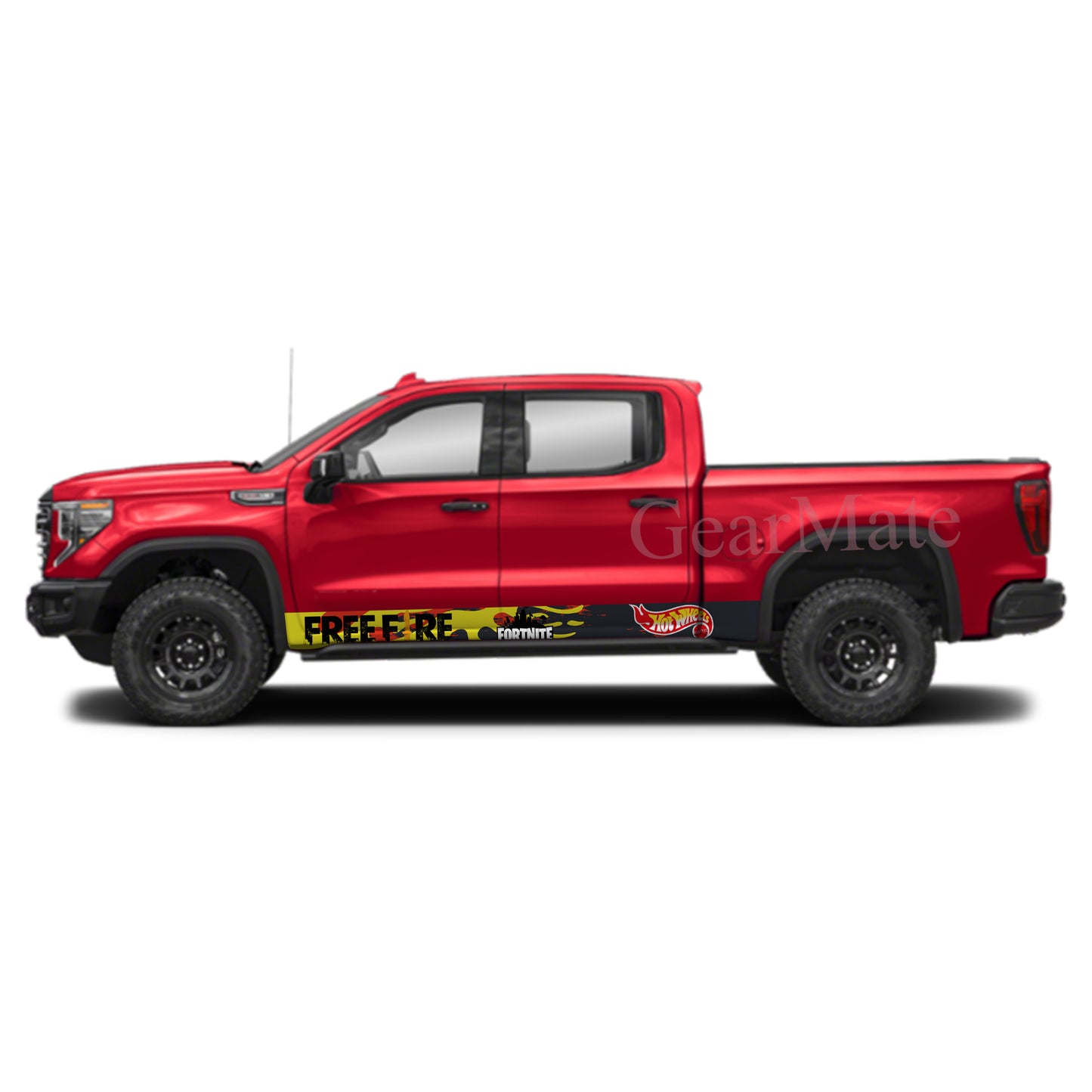 Fortnite Games Rocker Panel Graphic Decal Kit (Left & Right Sides) - High Quality Vinyl for Trucks & SUVs
