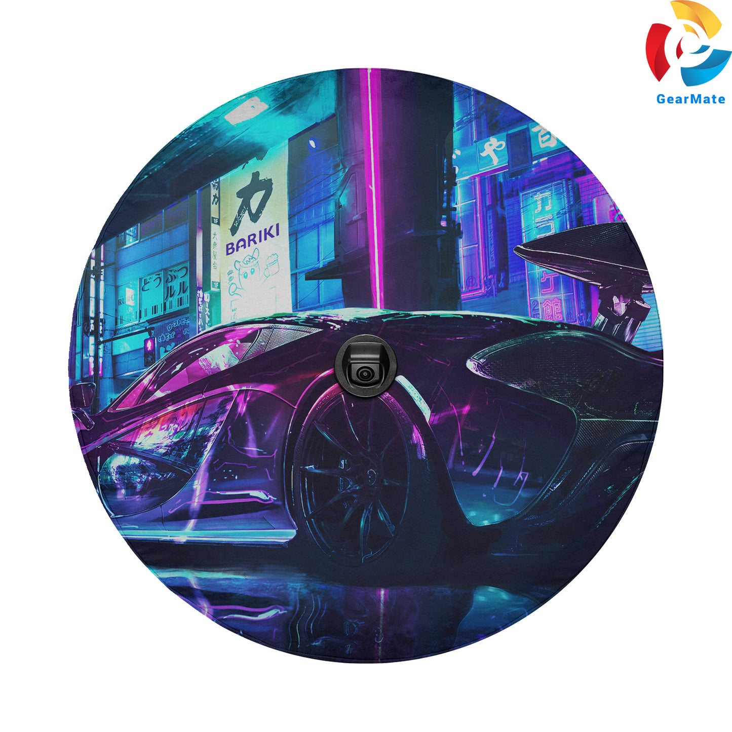 Cyberpunk McLaren Sci-Fi Spare Tire Cover – Premium Waterproof UV Resistant Protector