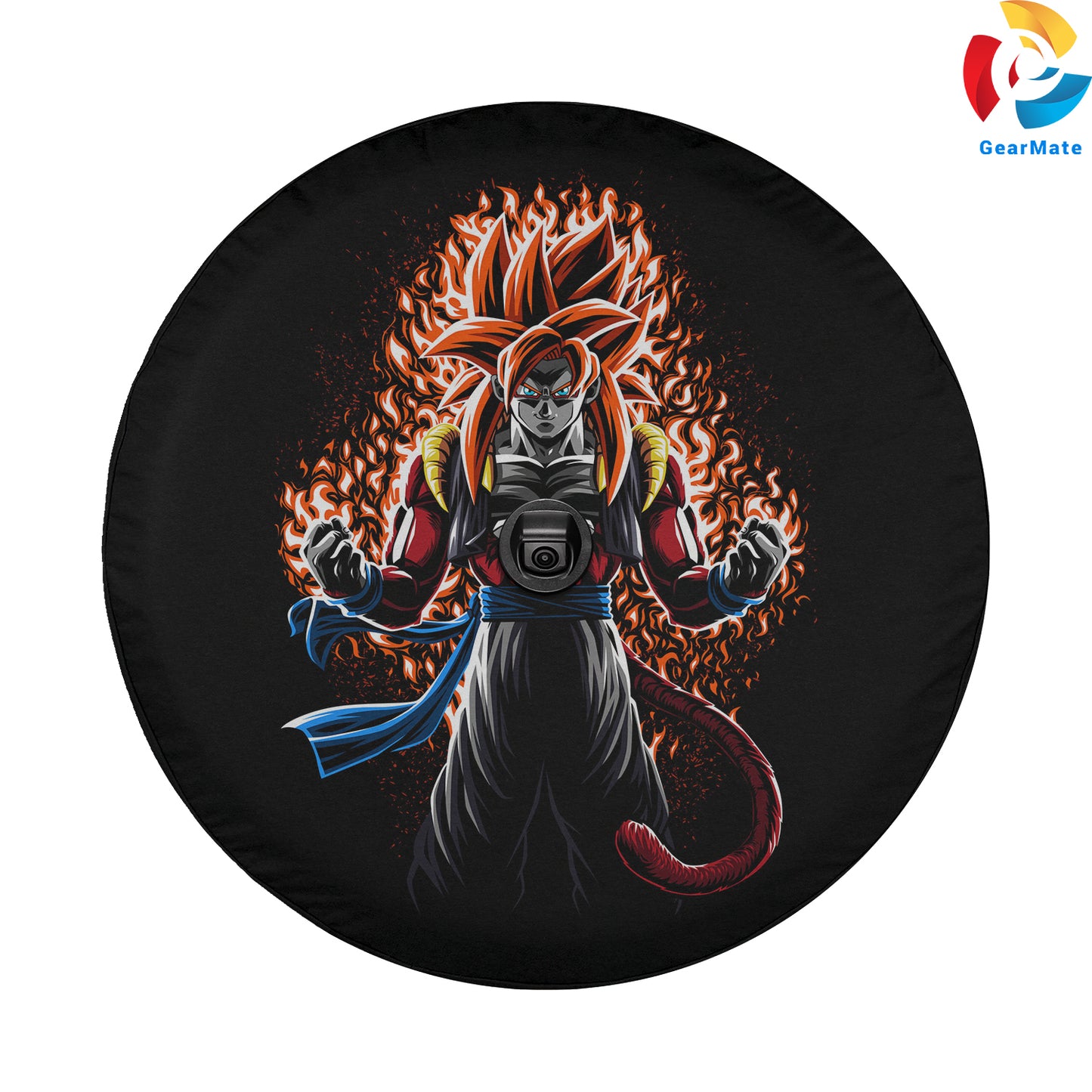 Dragon Ball Z Goku Anime Spare Tire Cover – Premium Waterproof UV Resistant Protector