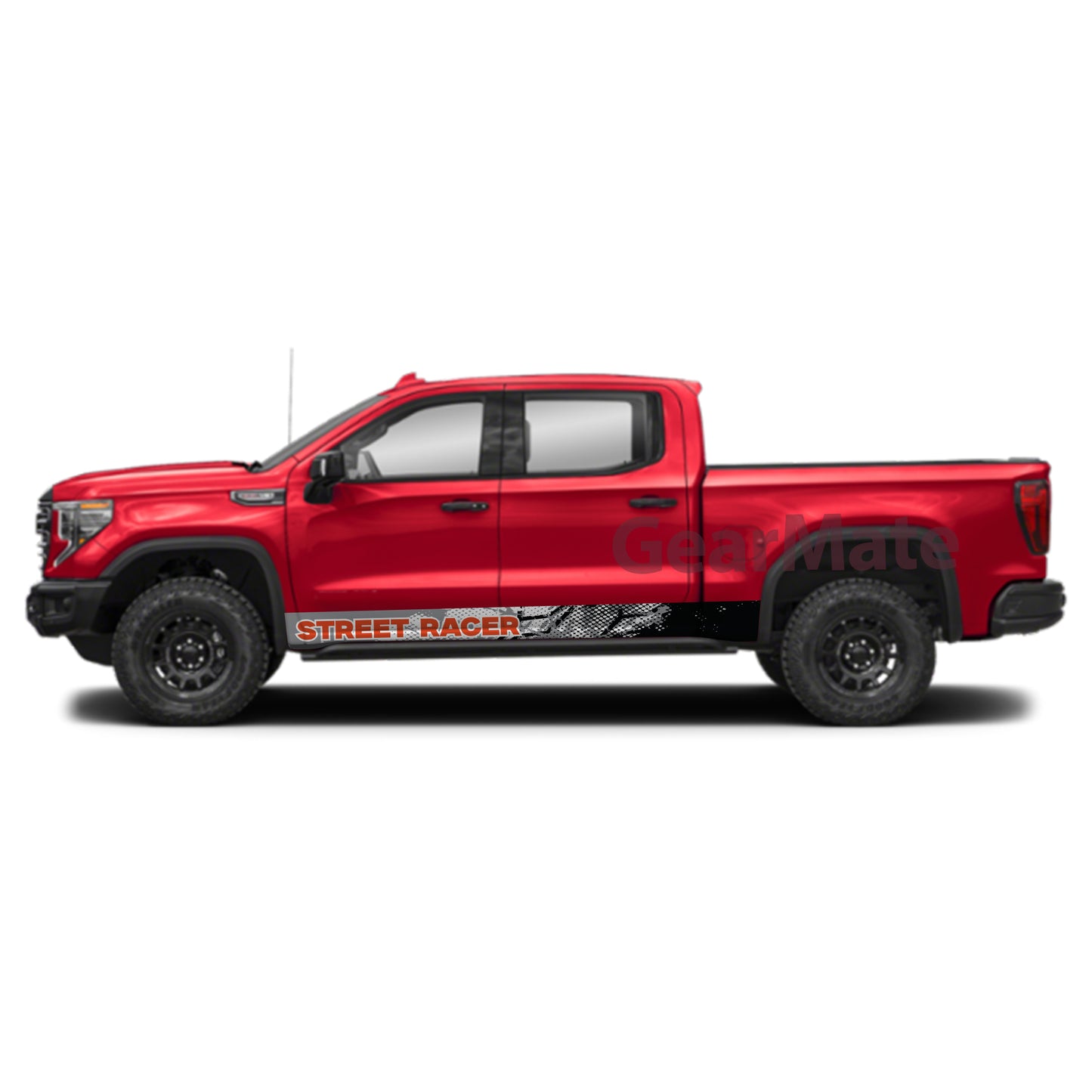 Sport Street Racer Rocker Panel Graphic Decal Kit (Left & Right Sides) - High Quality Vinyl for Trucks & SUVs