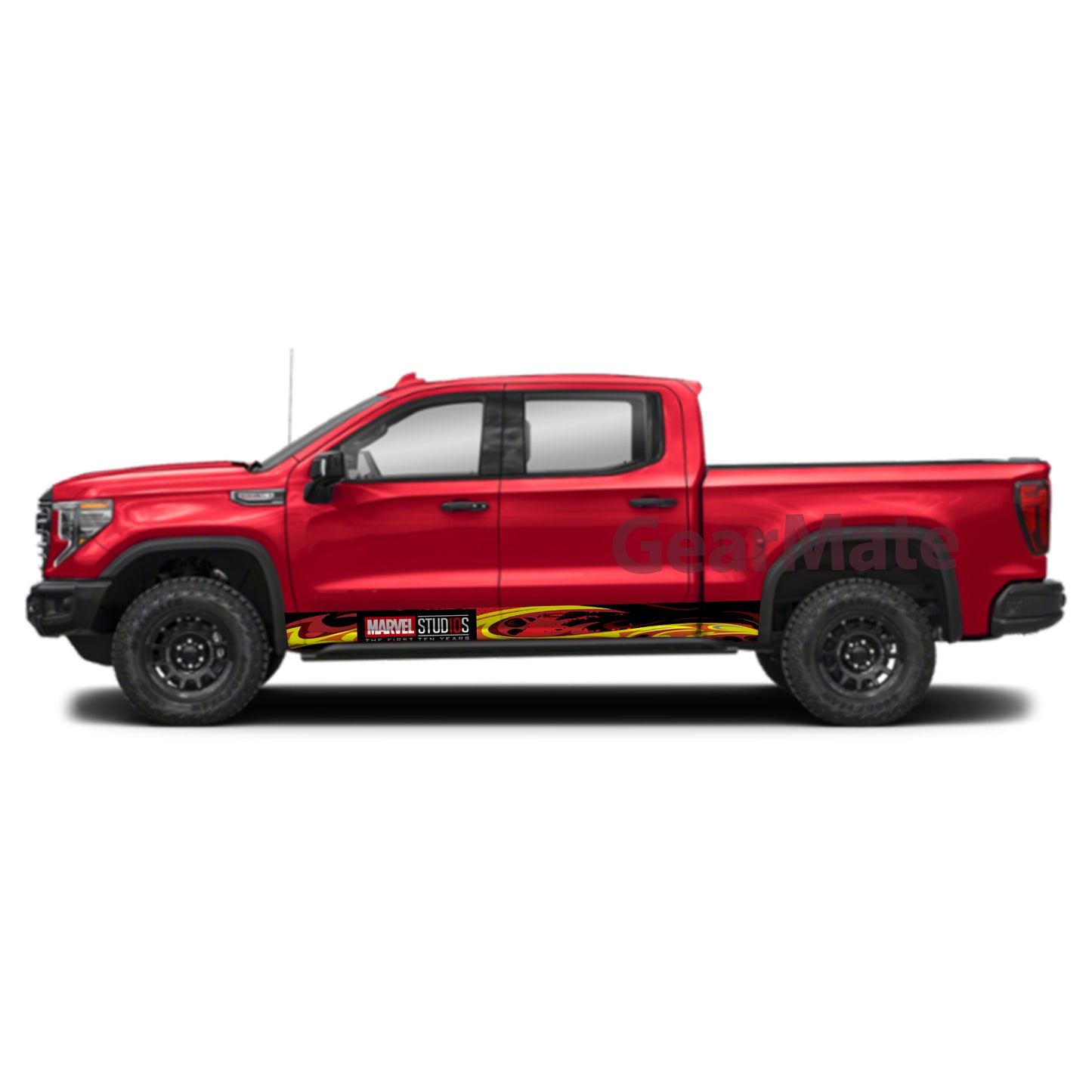 Racing Fire Marvel First 10 Years What If Rocker Panel Graphic Decal Kit (Left & Right Sides) - High Quality Vinyl for Trucks & SUVs