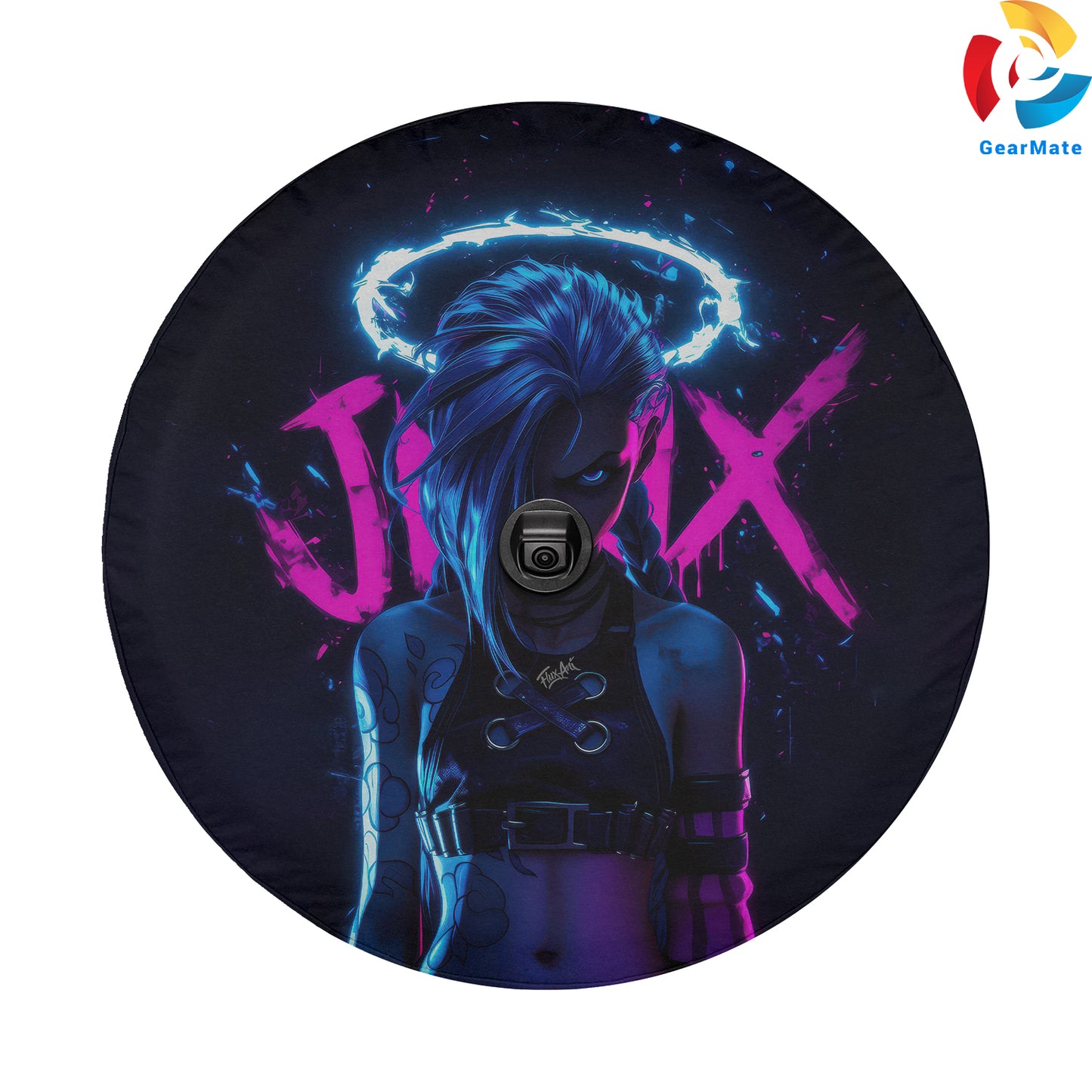 Jinx (Arcane) Spare Tire Cover – Premium Waterproof UV Resistant Protector