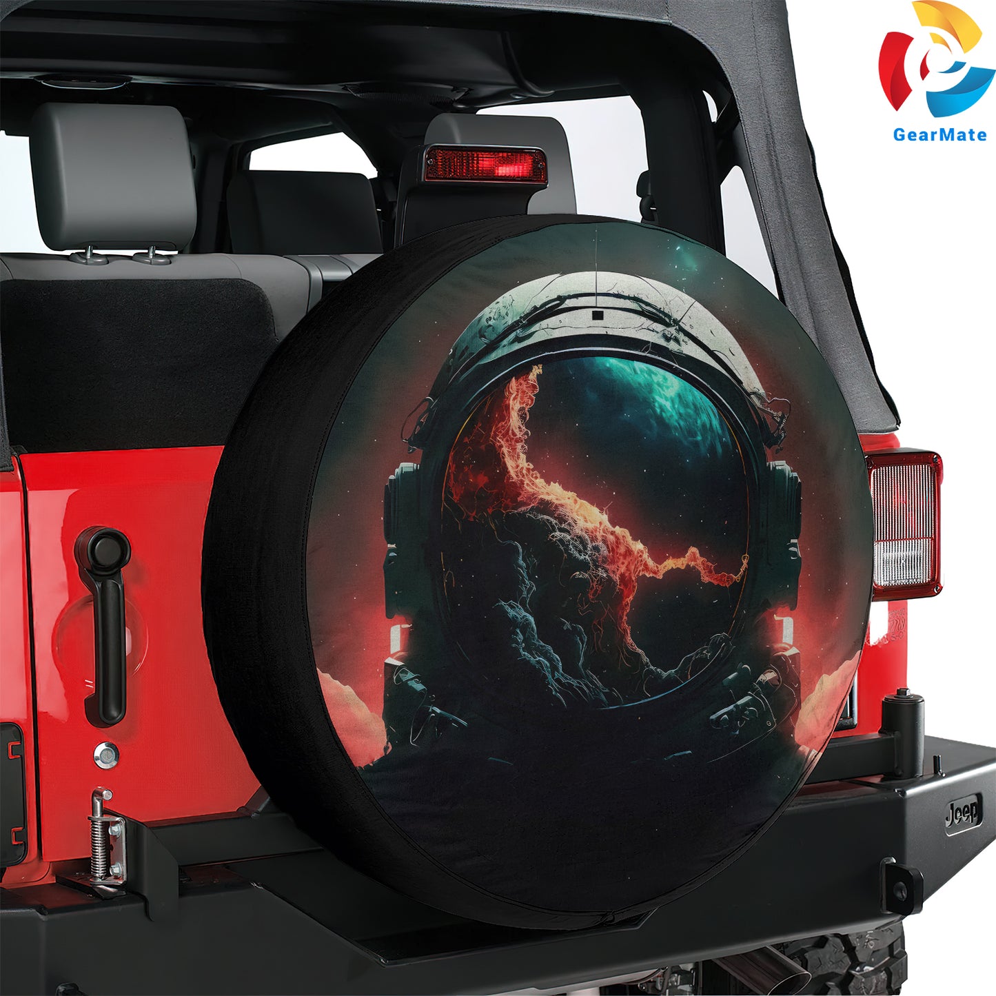 Space Astronaut Spare Tire Cover – Premium Waterproof UV Resistant Protector