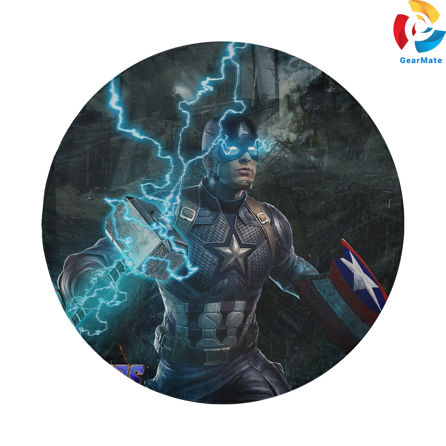 Captain America Marvel Superheroes Spare Tire Cover – Premium Waterproof UV Resistant Protector