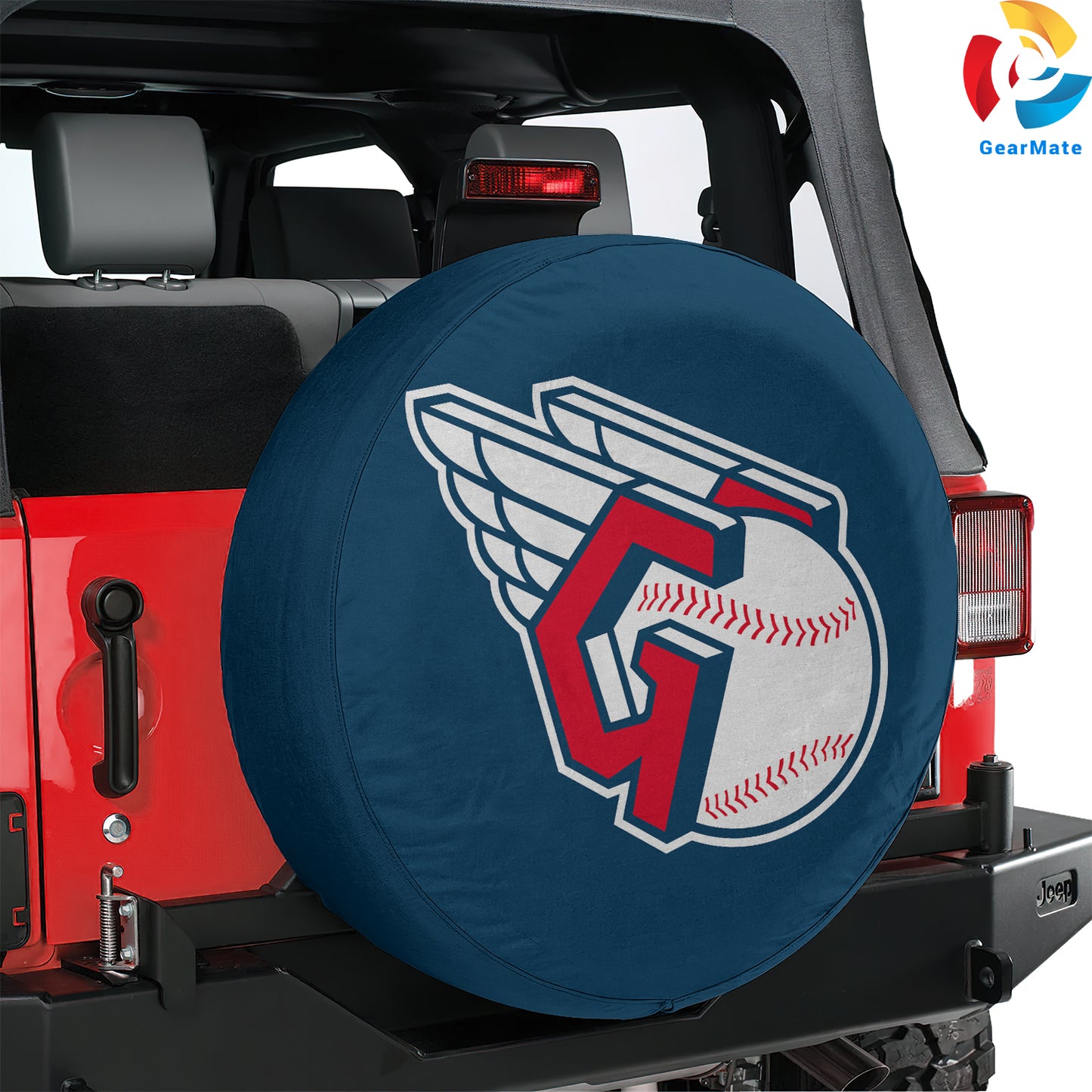 Cleveland Guardians MLB Spare Tire Cover – Premium Waterproof UV-Resistant Protector