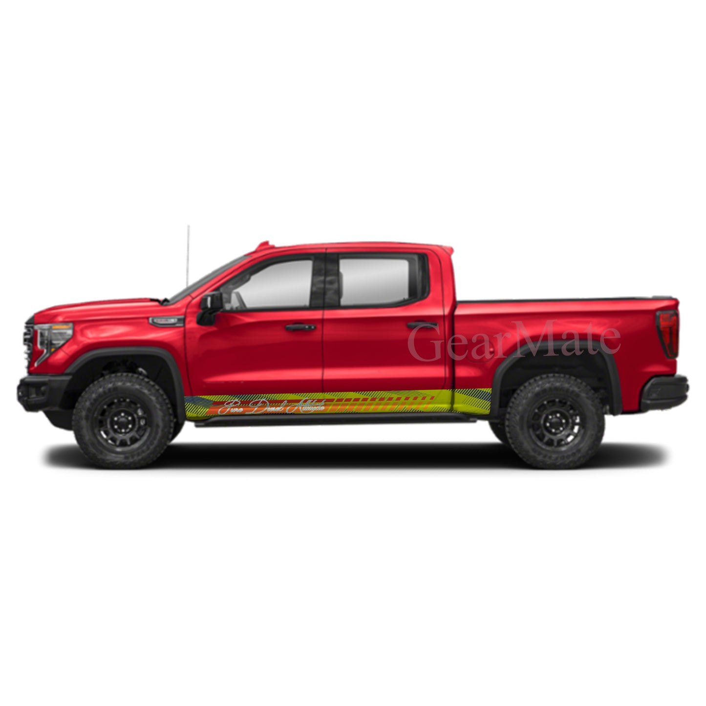 Pure Diesel Attitude Rocker Panel Graphic Decal Kit (Left & Right Sides) - High Quality Vinyl for Trucks & SUVs