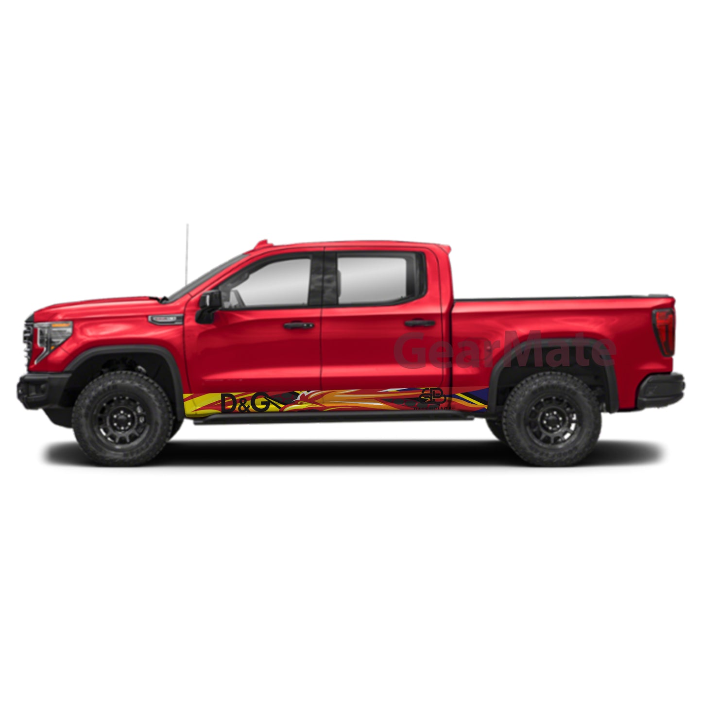 D&G Rocker Panel Graphic Decal Kit (Left & Right Sides) - High Quality Vinyl for Trucks & SUVs