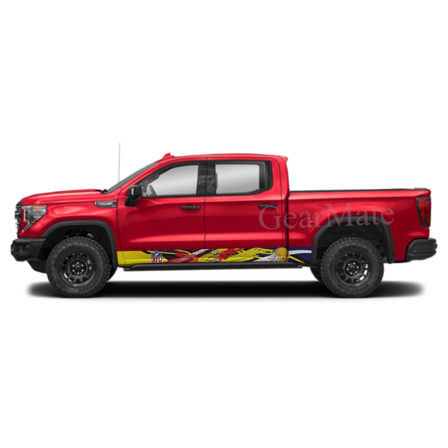 NFL Minnesota Vikings Rocker Panel Graphic Decal Kit (Left & Right Sides) - High Quality Vinyl for Trucks & SUVs