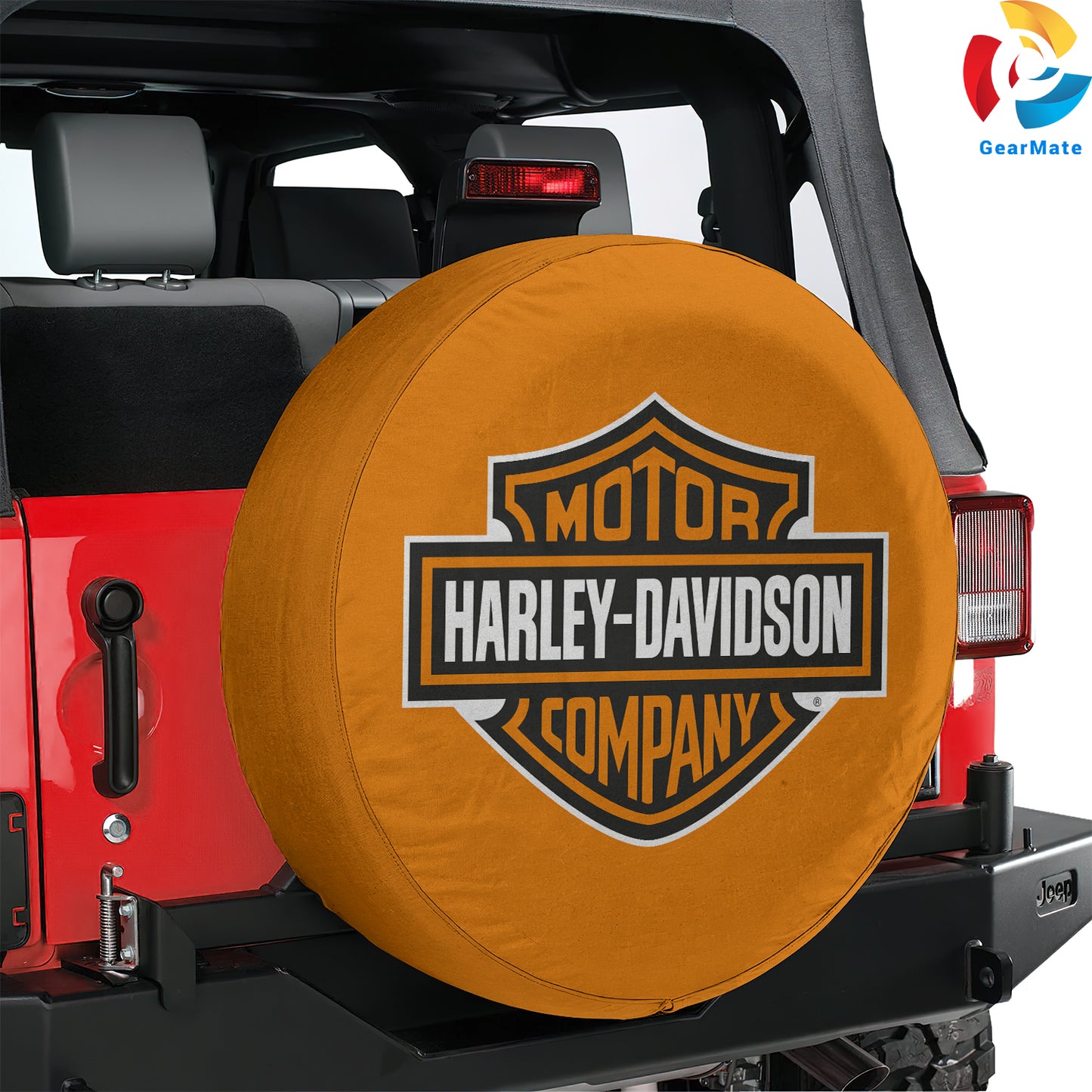 Harley Davidson Spare Tire Cover – Premium Waterproof UV Resistant Protector