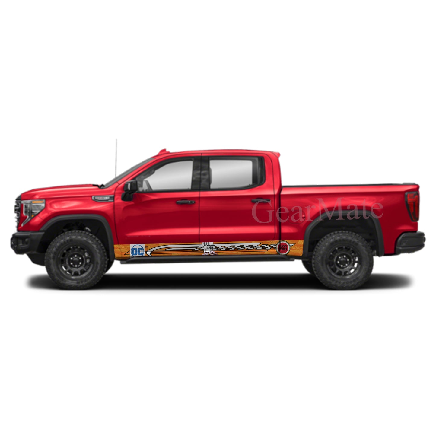 Grand Theft Auto Vice City Games Rocker Panel Graphic Decal Kit (Left & Right Sides) - High Quality Vinyl for Trucks & SUVs