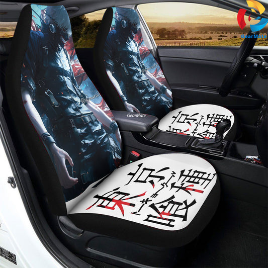 Tokyo Ghoul Kaneki Ken Edition Car Seat Covers – High Quality Graphic and Polar Fleece Protector Set