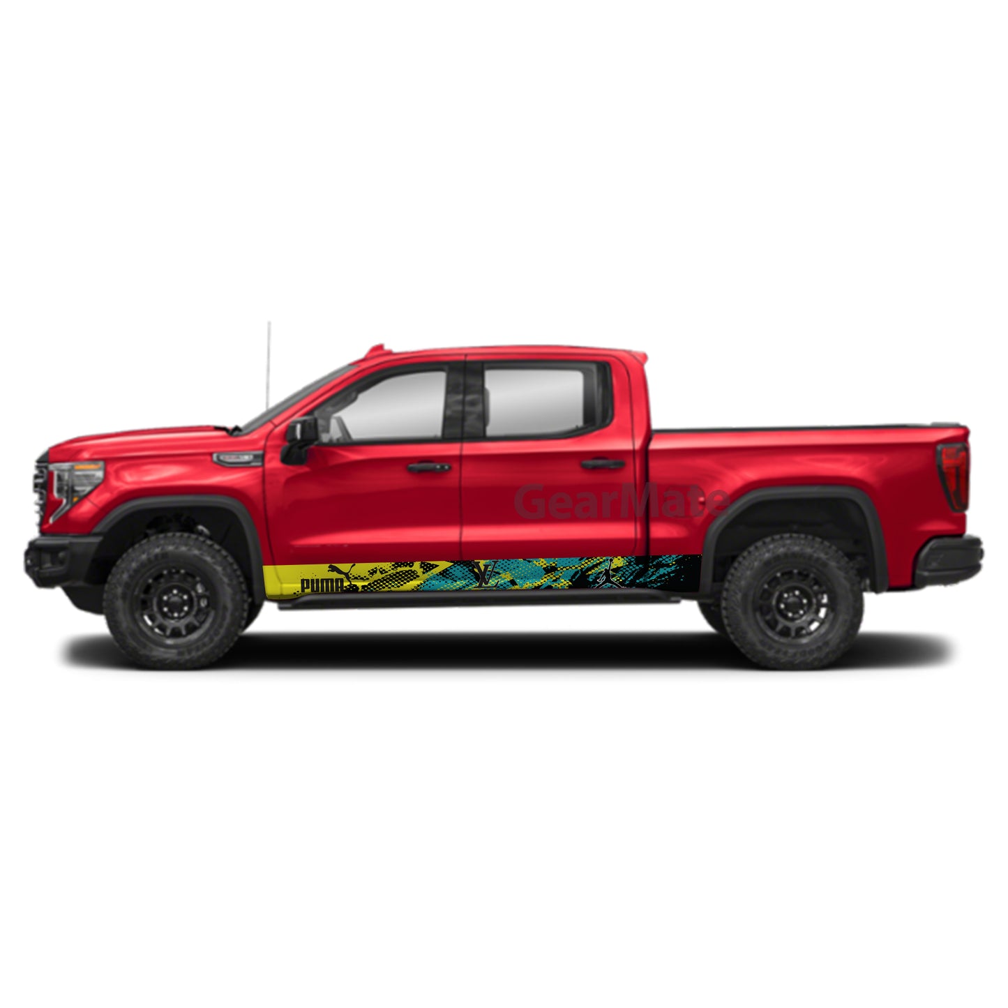 Sport YG Louis Vuitton Fashion Rocker Panel Graphic Decal Kit (Left & Right Sides) - High Quality Vinyl for Trucks & SUVs