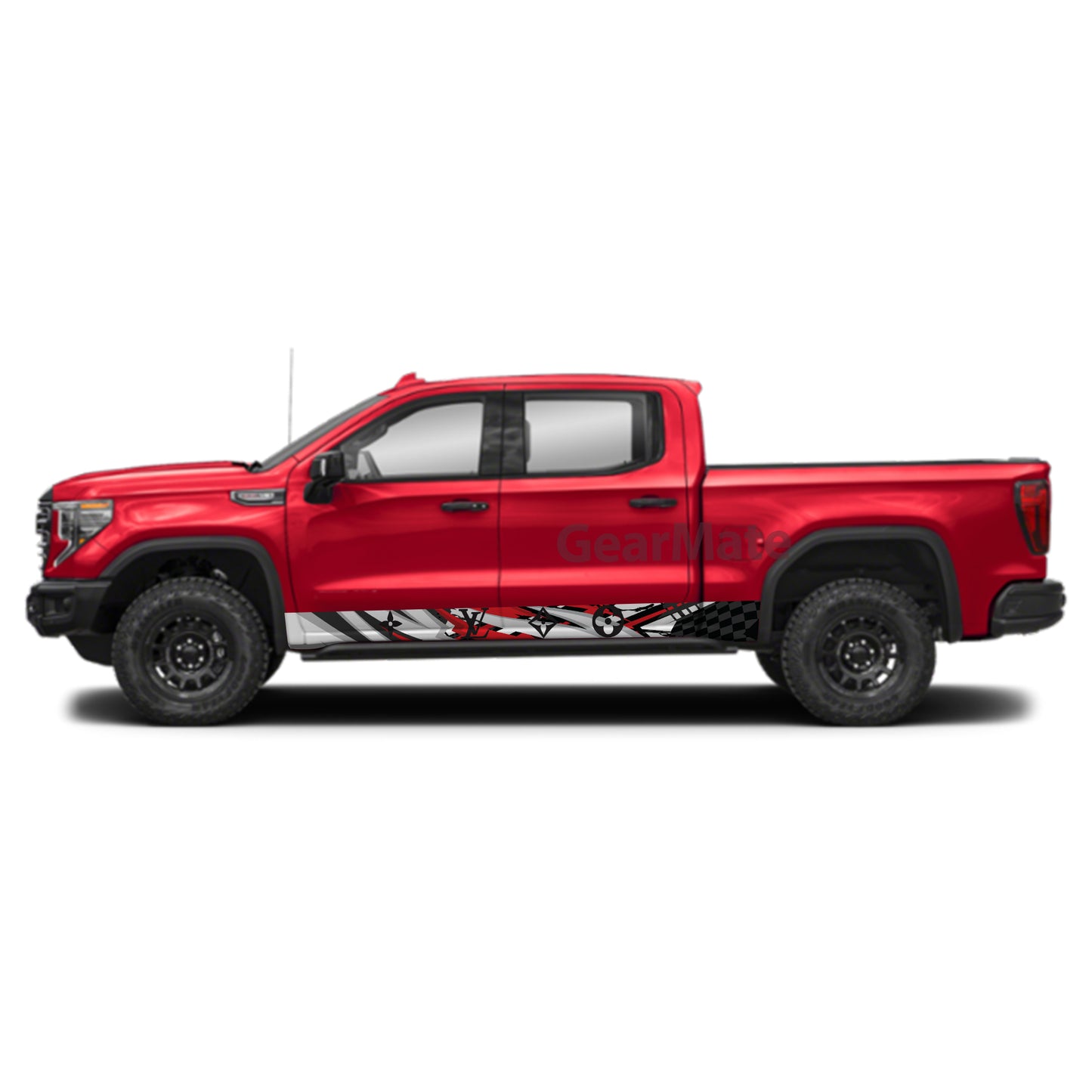 Louis Vuitton Fashion Rocker Panel Graphic Decal Kit (Left & Right Sides) - High Quality Vinyl for Trucks & SUVs