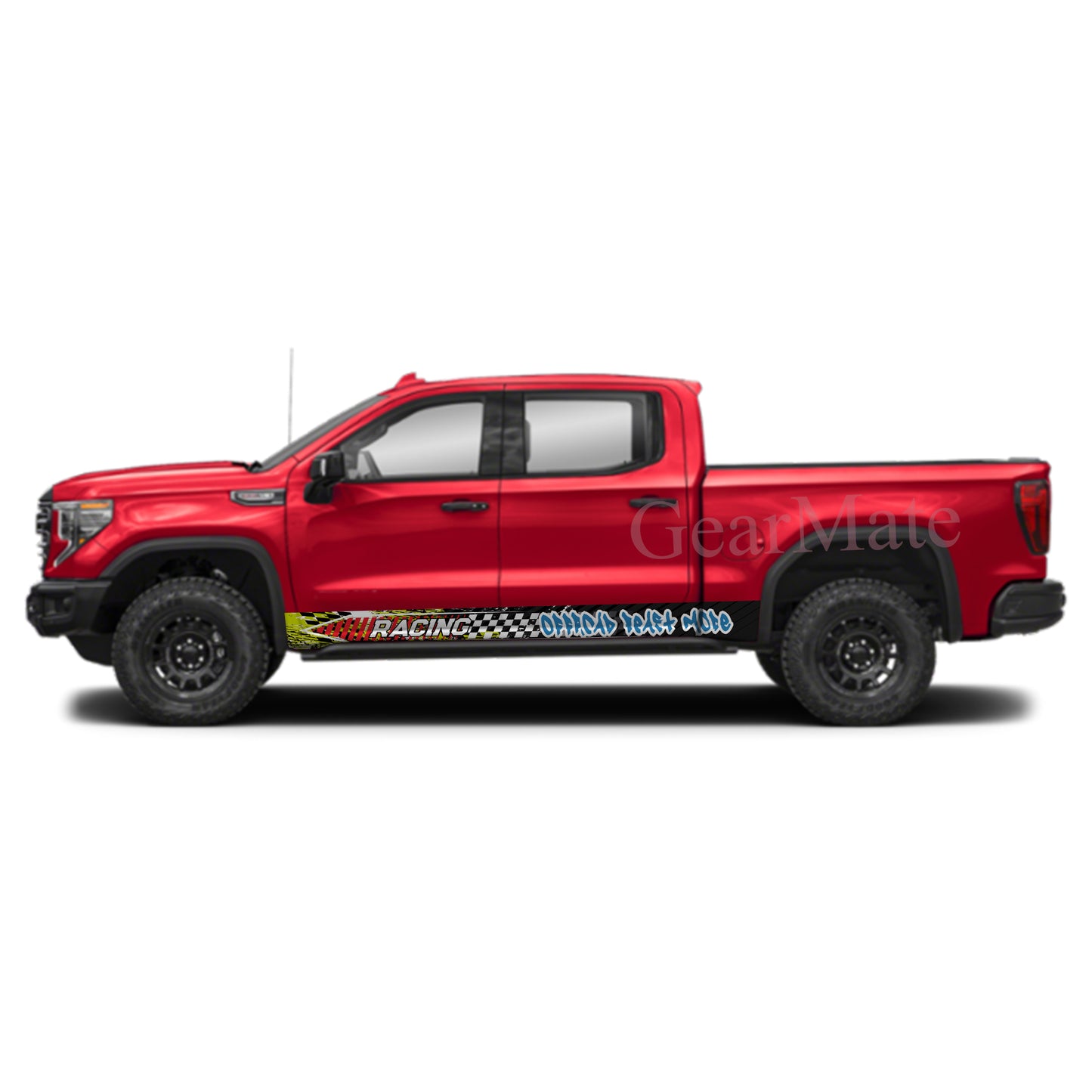 Offroad Beast Mode Rocker Panel Graphic Decal Kit (Left & Right Sides) - High Quality Vinyl for Trucks & SUVs