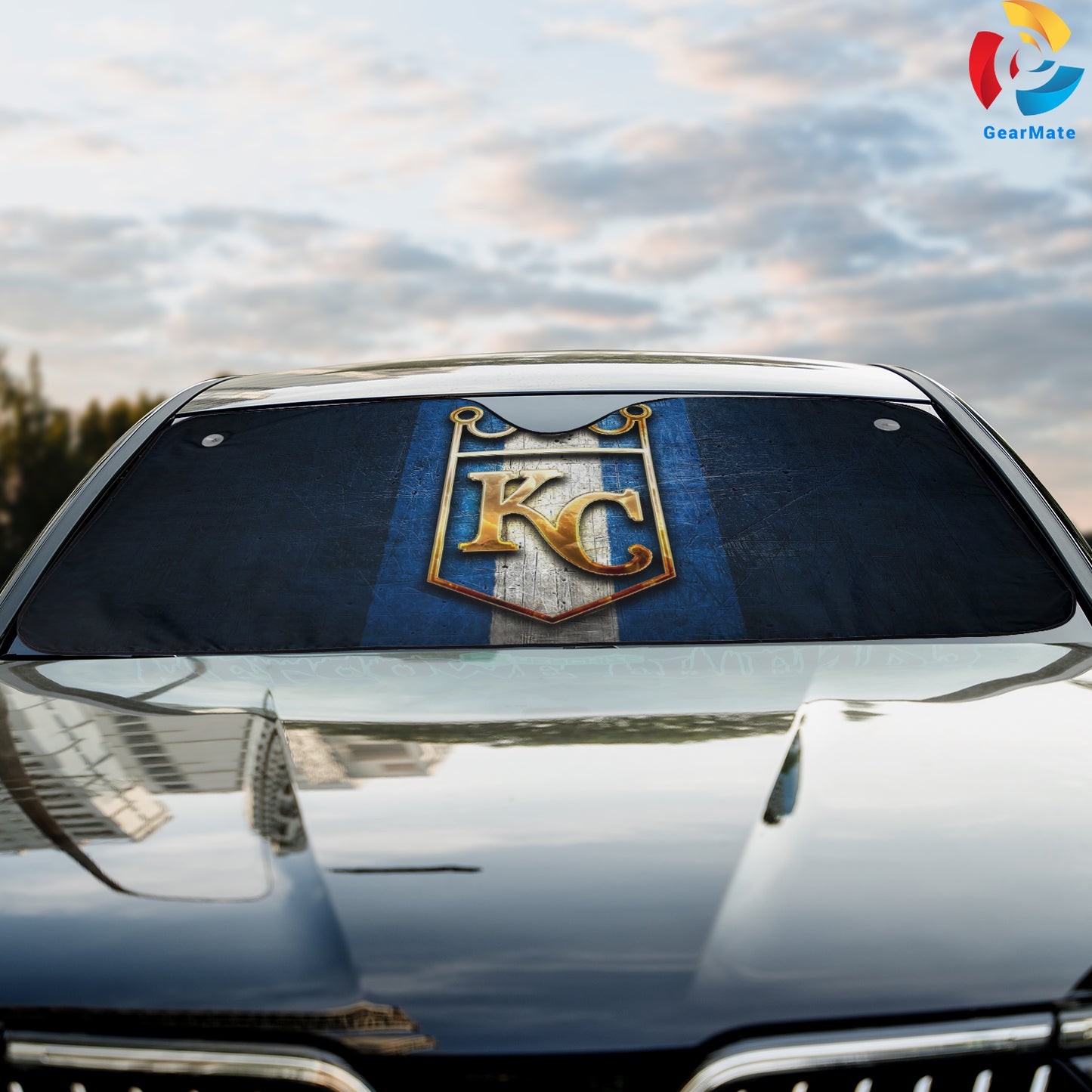 Kansas City Royals MLB Baseball The Royals Reflective Car Sunshade – Premium Heat & UV Protection, Universal Fit