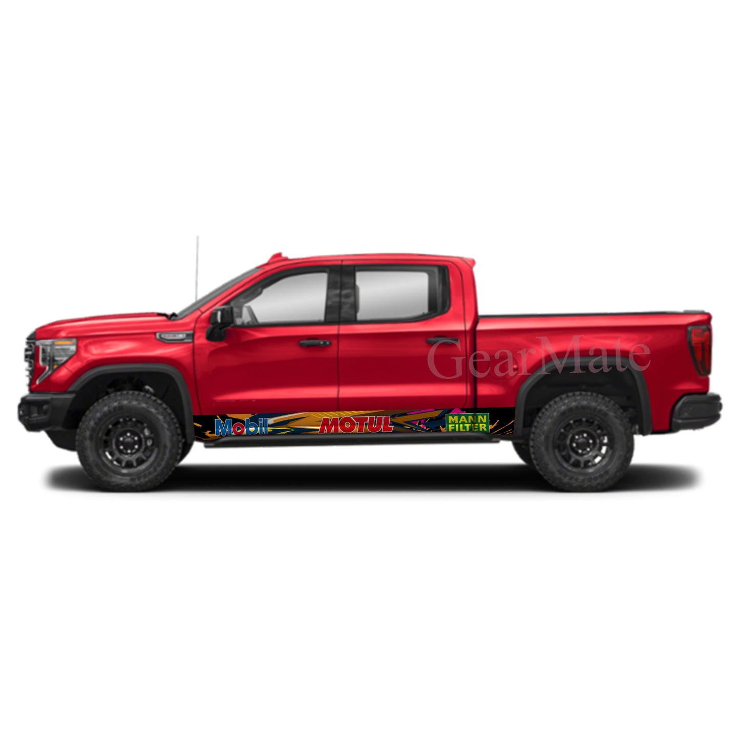 Eagle Pink Motul Rocker Panel Graphic Decal Kit (Left & Right Sides) - High Quality Vinyl for Trucks & SUVs