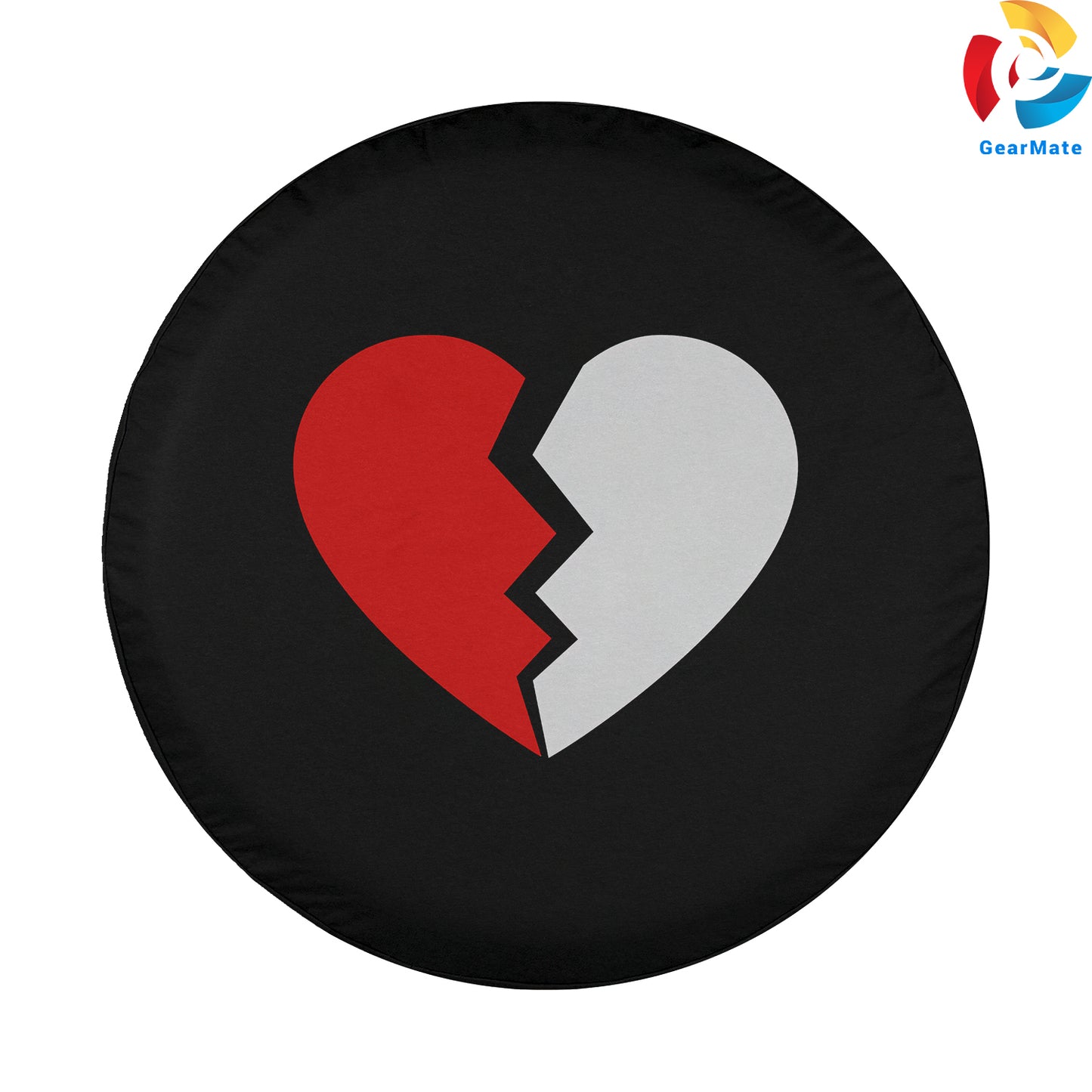 Broken Heart Spare Tire Cover – Premium Waterproof UV Resistant Protector
