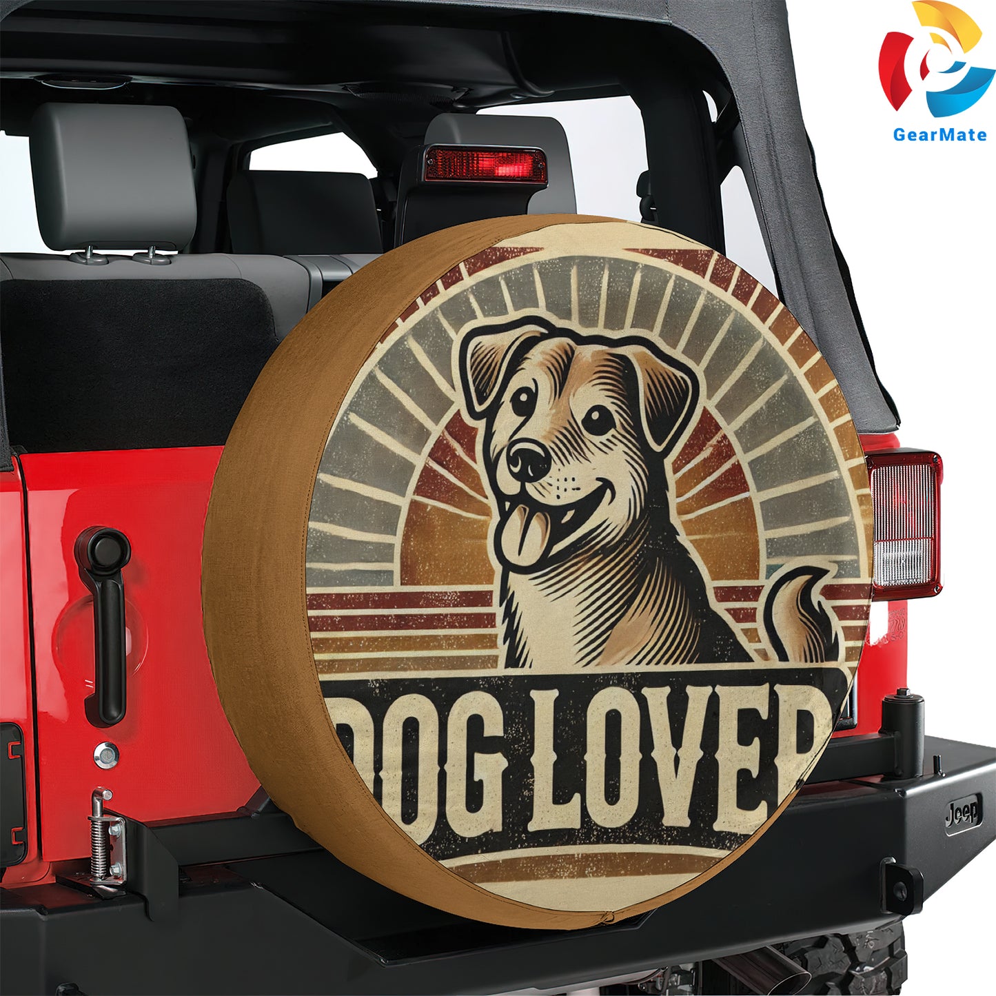 Dog Lover Spare Tire Cover – Premium Waterproof UV Resistant Protector