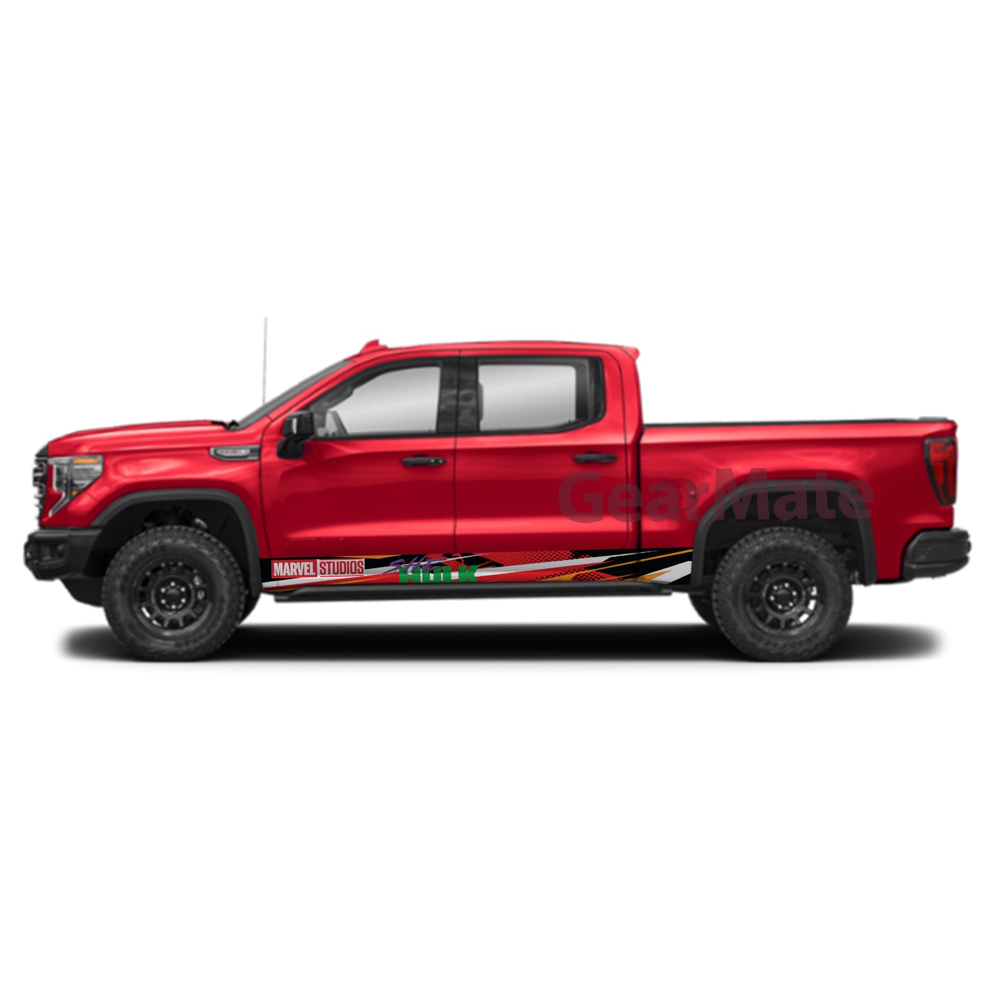 Racing Marvel She Hulk What If Rocker Panel Graphic Decal Kit (Left & Right Sides) - High Quality Vinyl for Trucks & SUVs