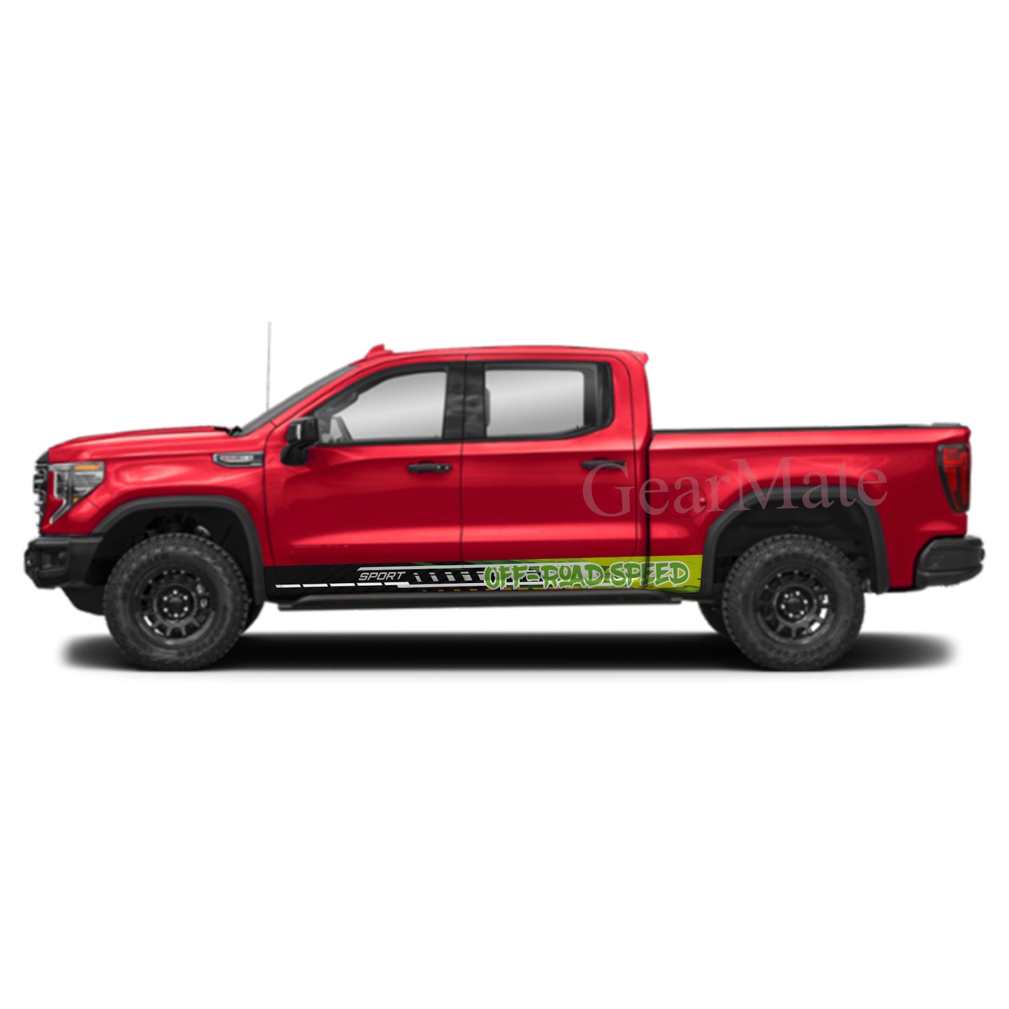 Off Road Speed Rocker Panel Graphic Decal Kit (Left & Right Sides) - High Quality Vinyl for Trucks & SUVs