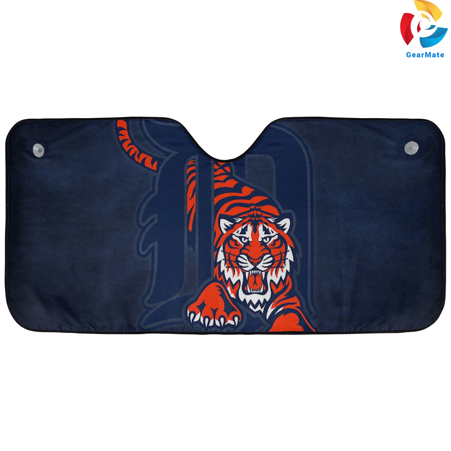 Detroit Tigers MLB Baseball Tiger Roar Reflective Car Sunshade – Premium Heat & UV Protection, Universal Fit