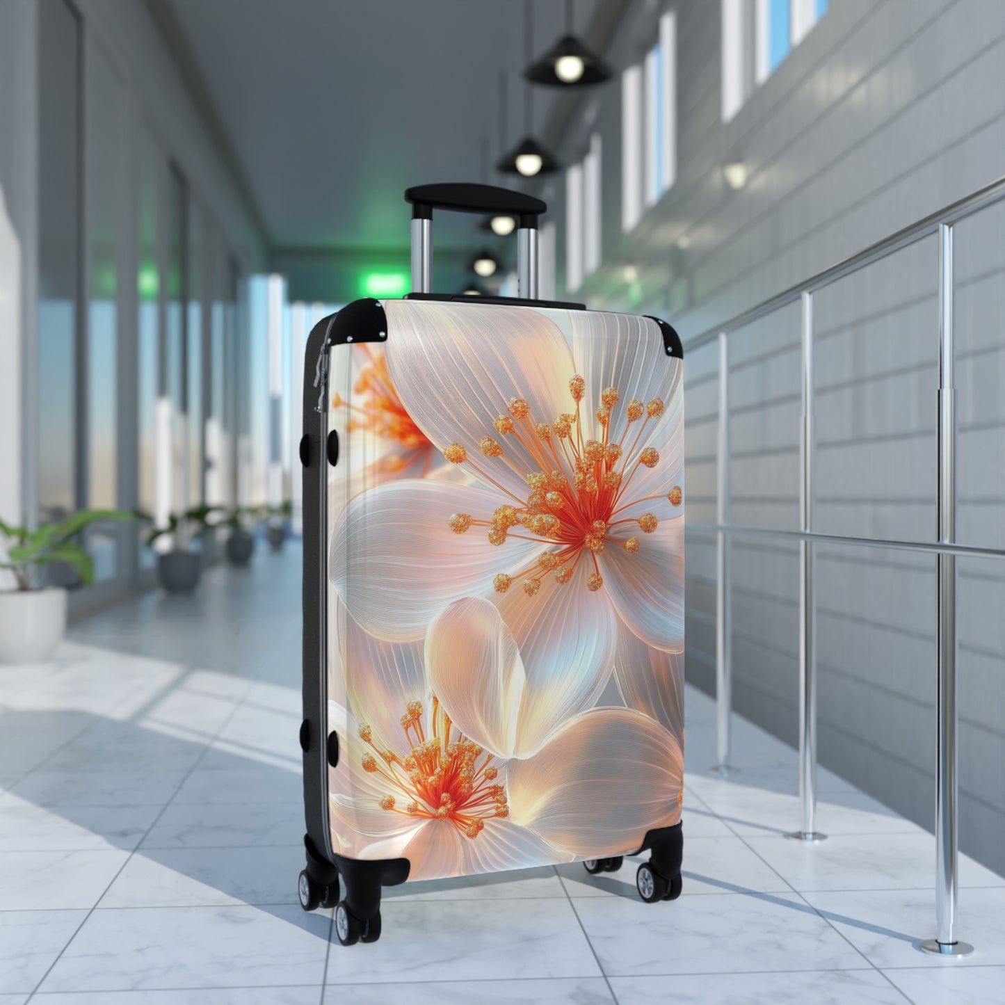 Nature Flowers Floral Stamens Art Carry-On Suitcase - Stylish Luggage for Travelers
