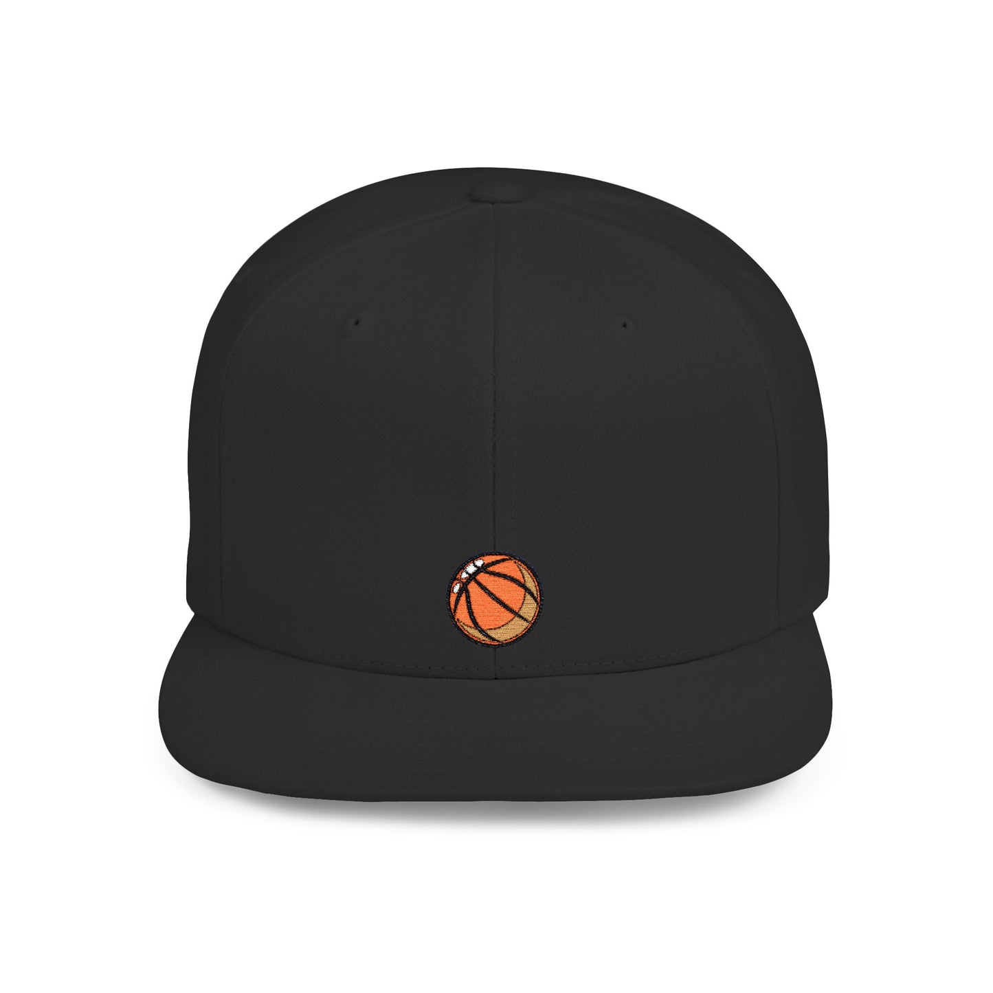 Icons Embroidered Basket Ball Flat Bill Snapback – Lightweight, Custom Fit, Premium Quality