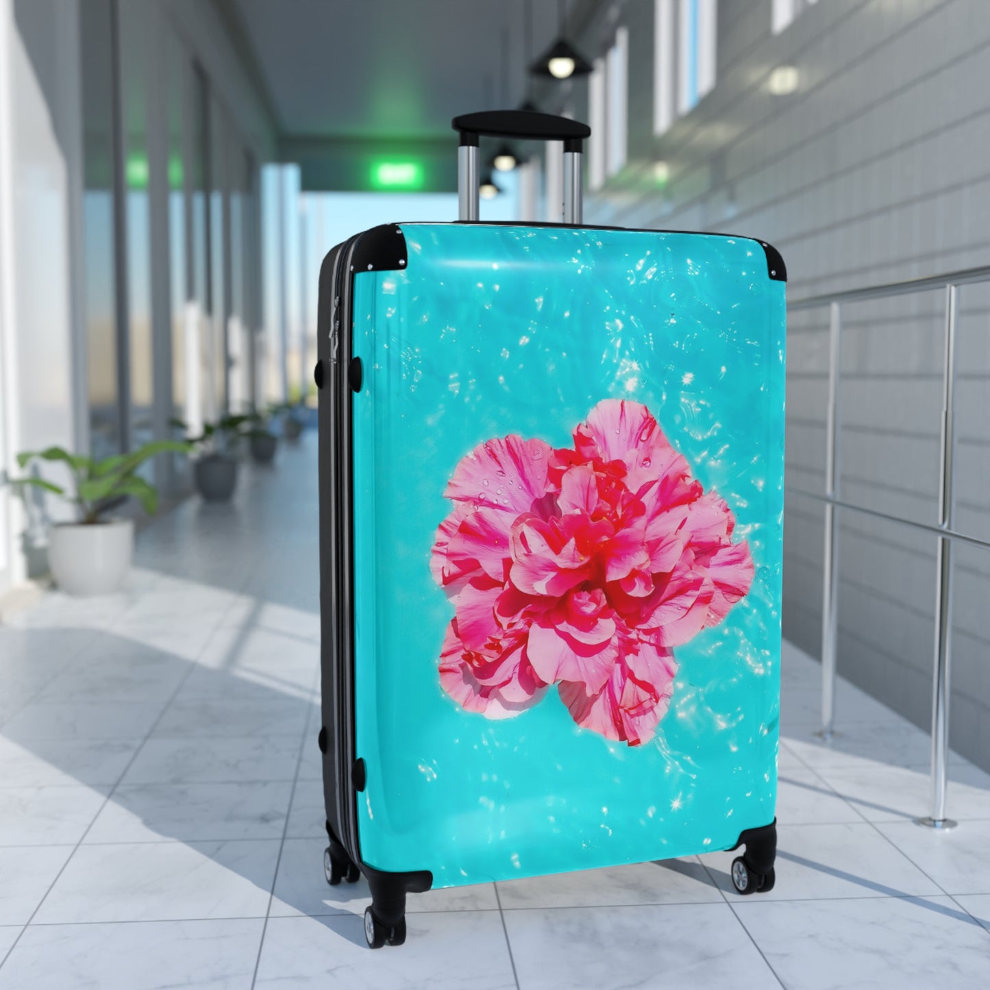 Nature Flowers Floral Floating Art Carry-On Suitcase - Stylish Luggage for Travelers