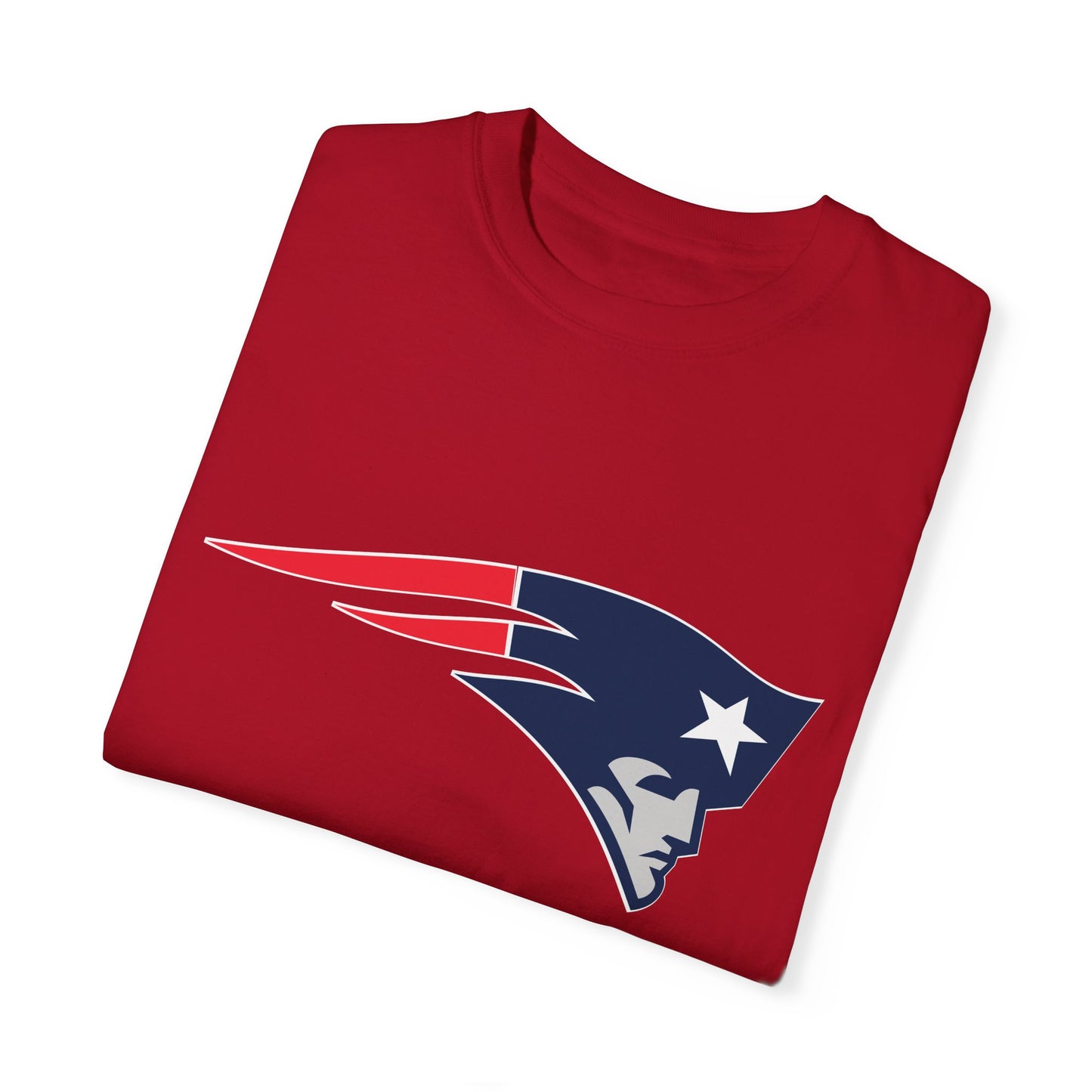 New England Patriots Gear Garment-Dyed T-Shirt – Premium Cotton Tee for Customization