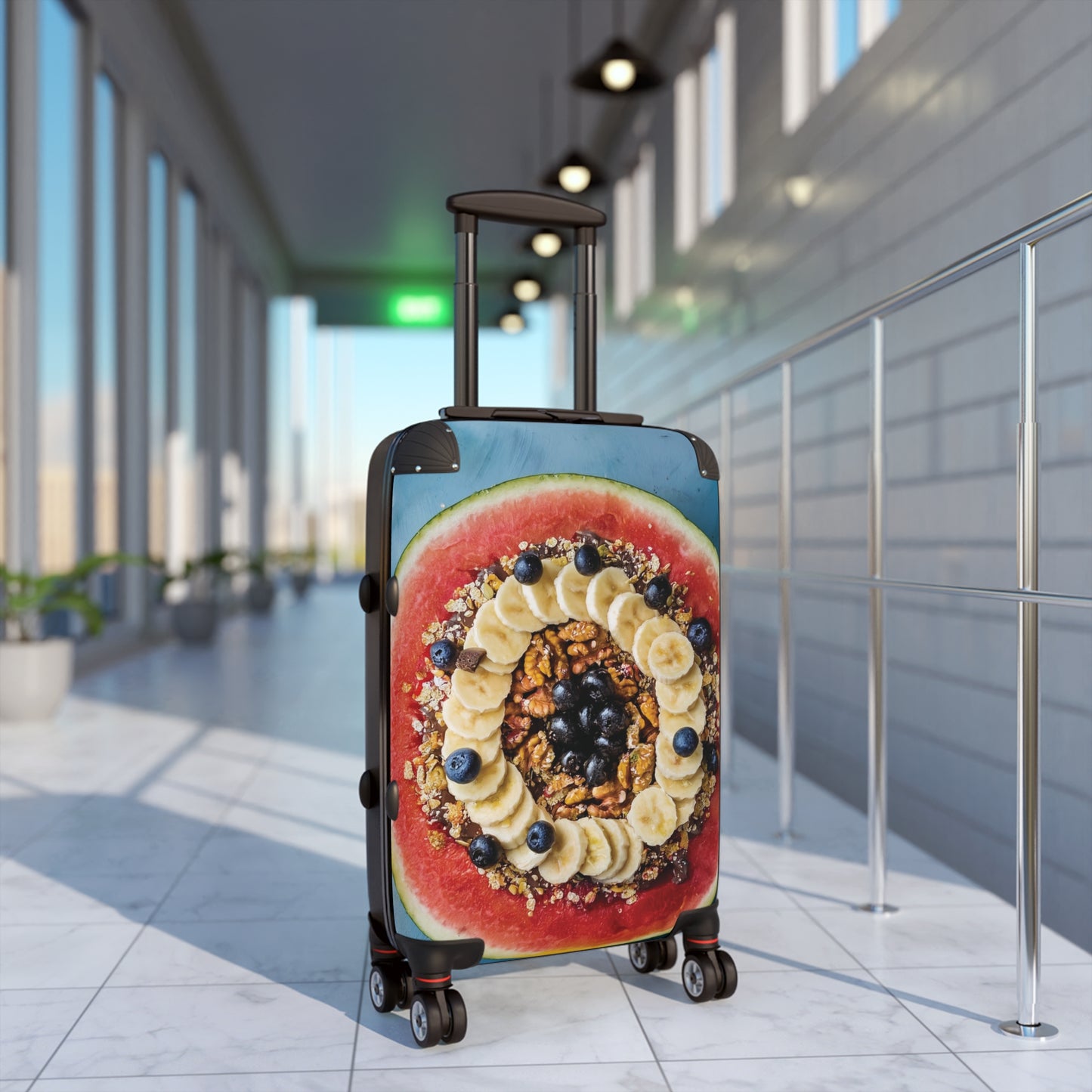 Nature Summer Watermelon Bowl  Carry-On Suitcase - Stylish Luggage for Travelers
