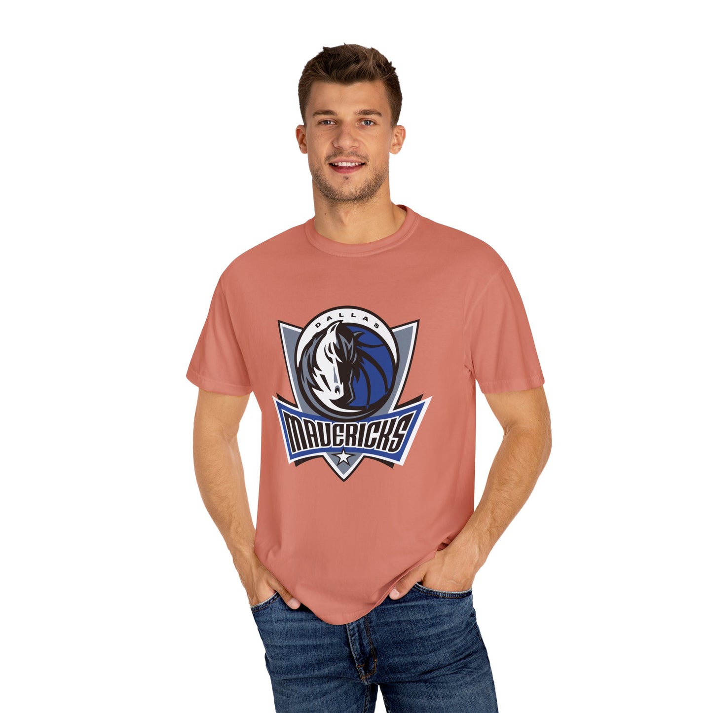 Dallas Mavericks Garment-Dyed T-Shirt – Premium Cotton Tee for Customization