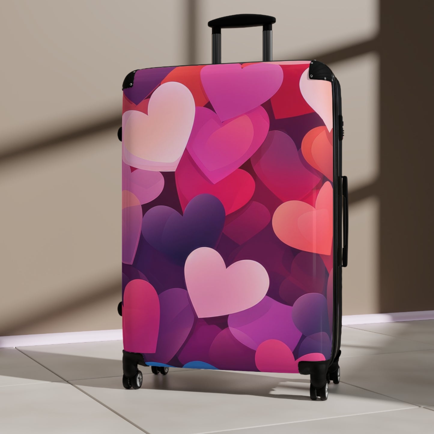 Love Colorful Heart Heart Art Carry-On Suitcase - Stylish Luggage for Travelers