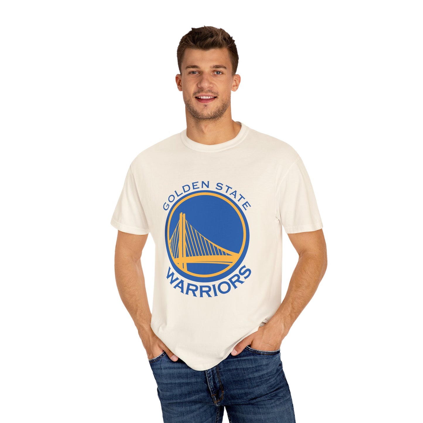 Golden State Warriors Garment-Dyed T-Shirt – Premium Cotton Tee for Customization