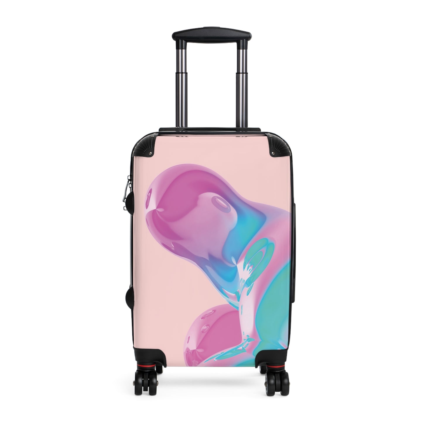 Abstract Colorful Bubbles Carry-On Suitcase - Stylish Luggage for Travelers