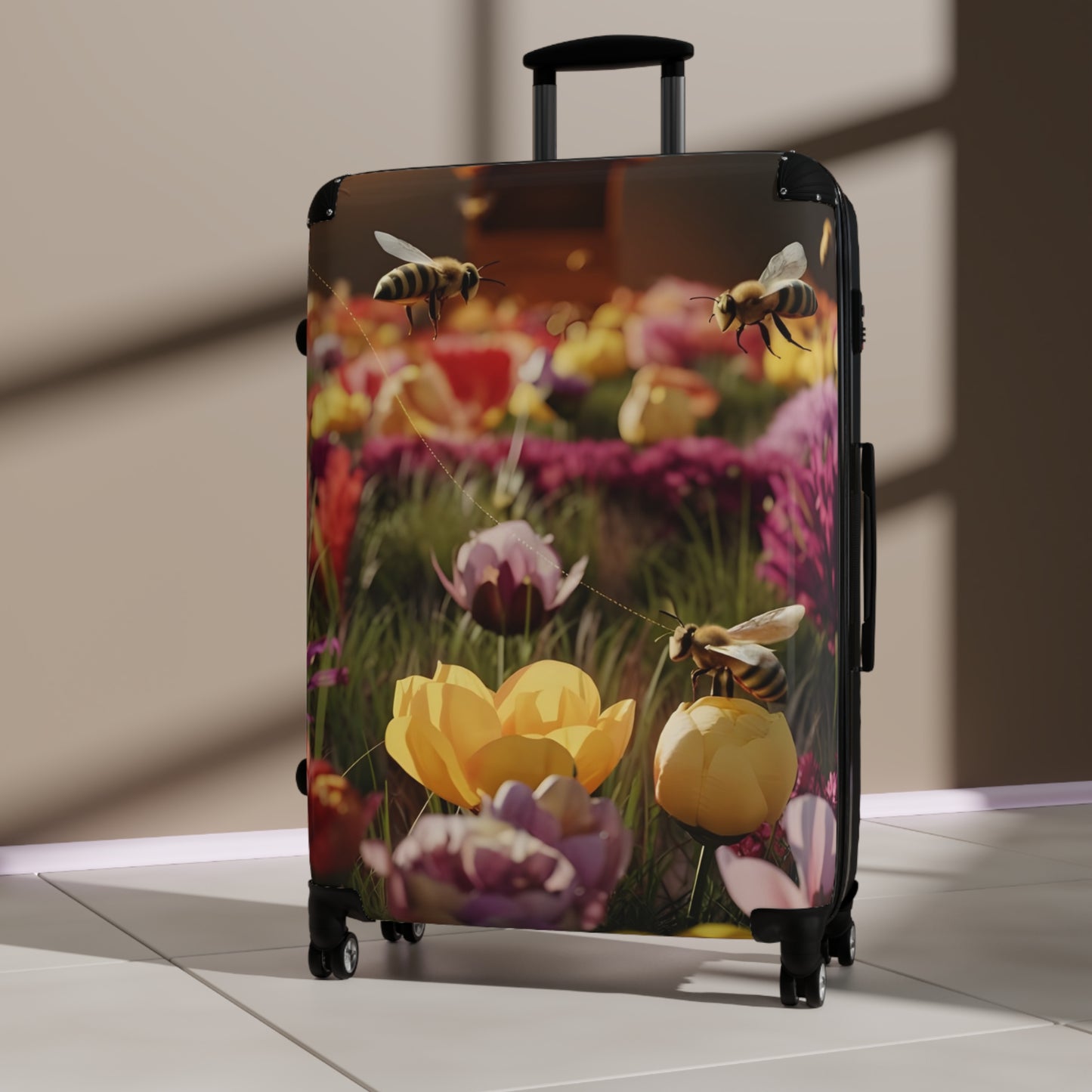 Nature Flowers Floral Vibrant Garden Art Carry-On Suitcase - Stylish Luggage for Travelers