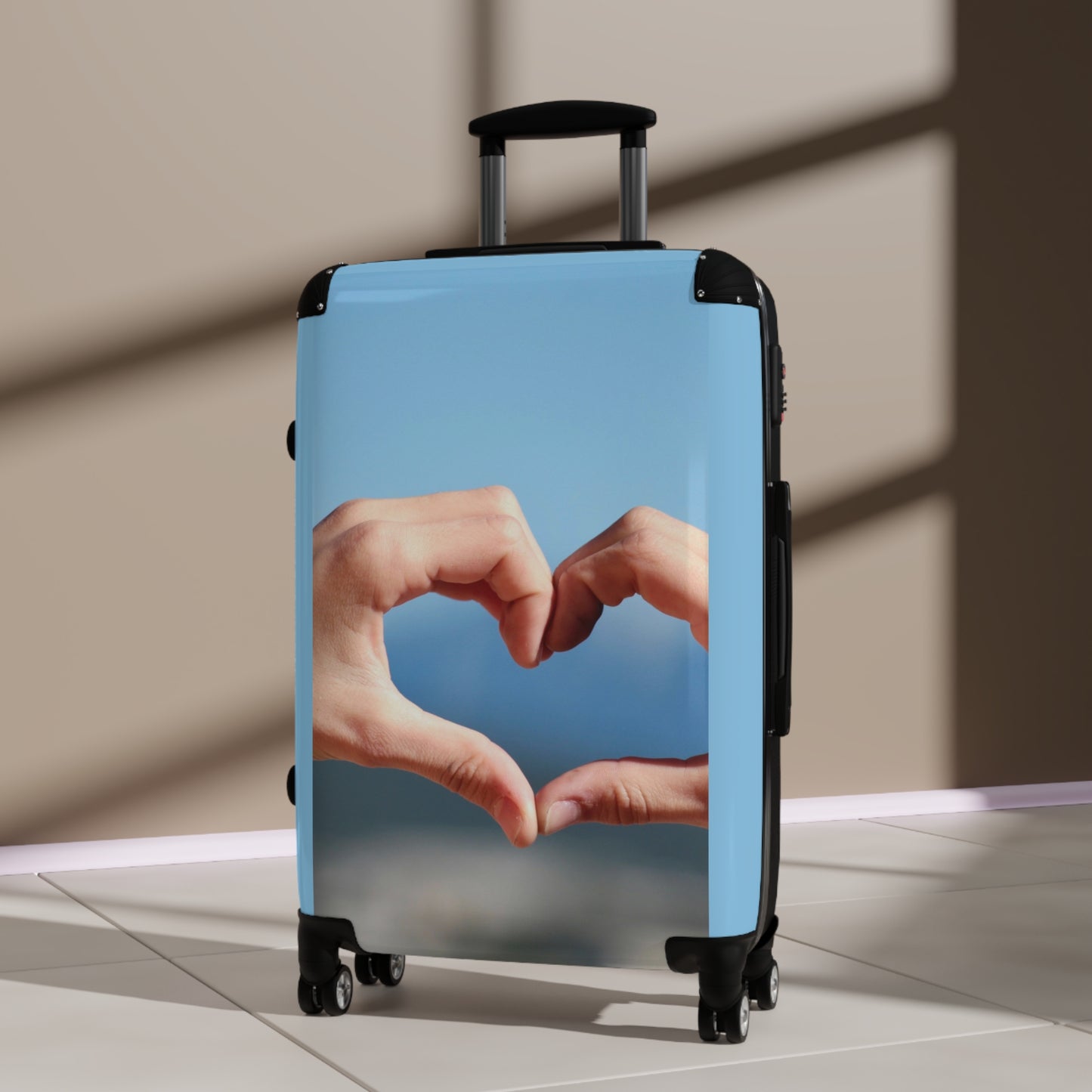 Love Hands Together Art Carry-On Suitcase - Stylish Luggage for Travelers
