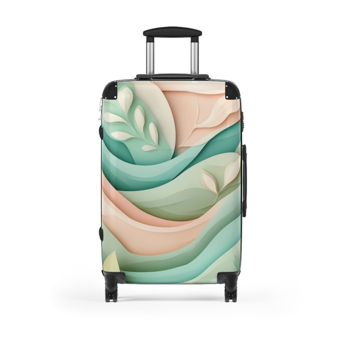 Abstract Organic Shapes Carry-On Suitcase - Stylish Luggage for Travelers