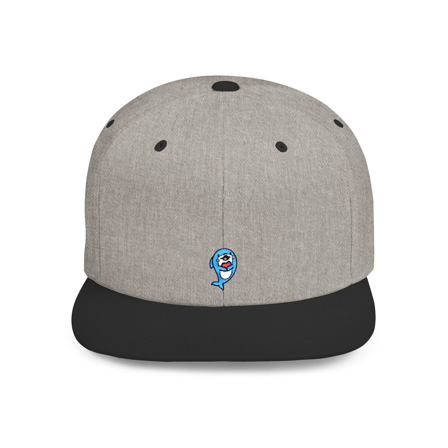Icons Embroidered Dolphin Flat Bill Snapback – Lightweight, Custom Fit, Premium Quality