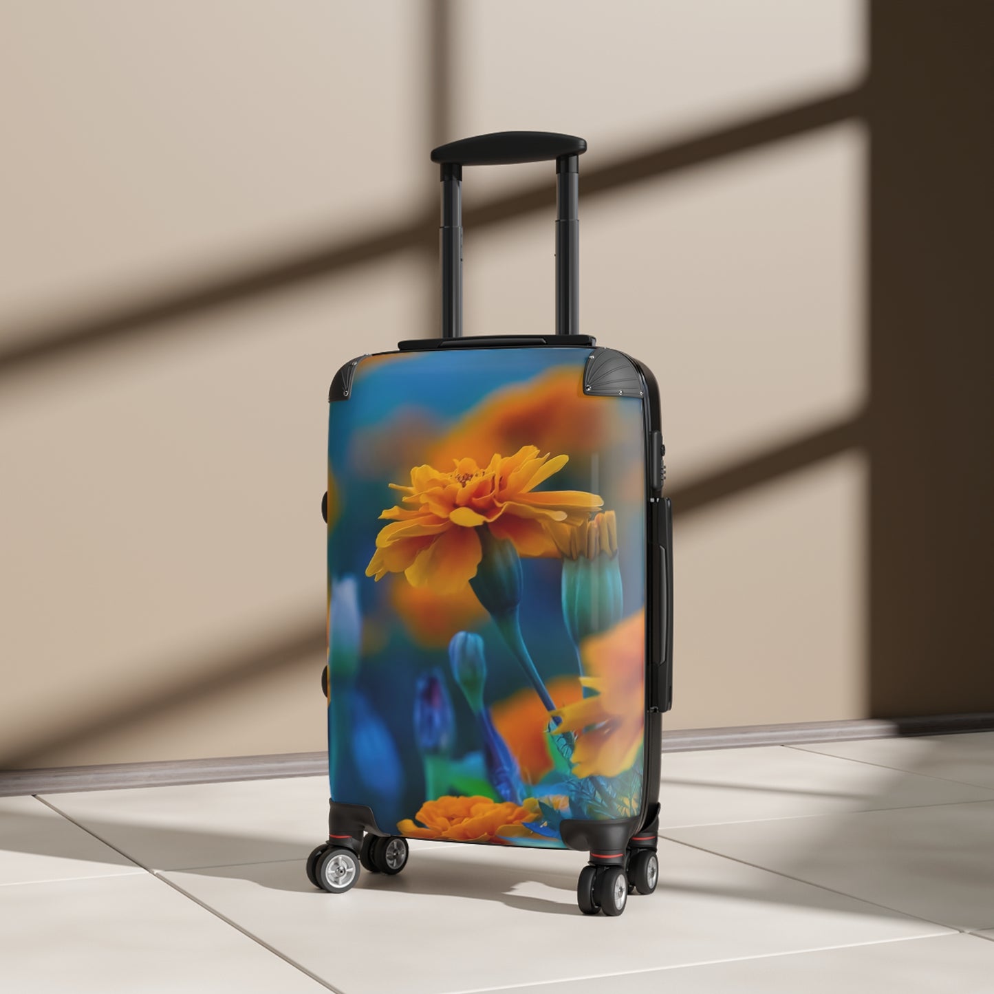 Nature Flower Field Art Carry-On Suitcase - Stylish Luggage for Travelers